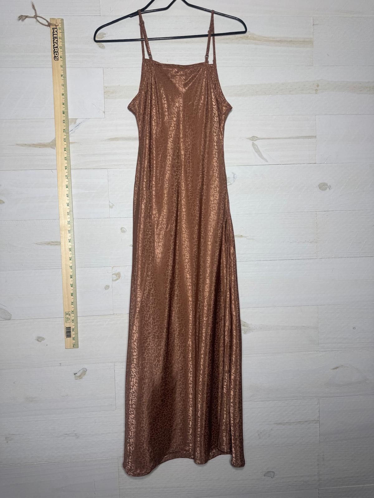 Designer Brown Leopard Print Slip Dress Size S / US 4 / IT 40 - 1 Thumbnail