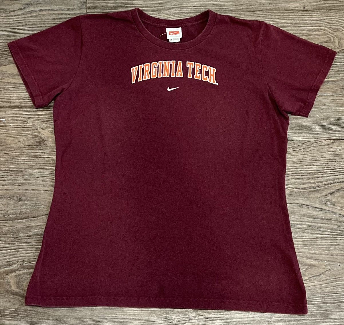 Nike × Vintage Vintage Y2K Nike Team Center Check Virginia Tech Shirt Size XL / US 12-14 / IT 48-50 - 1 Thumbnail