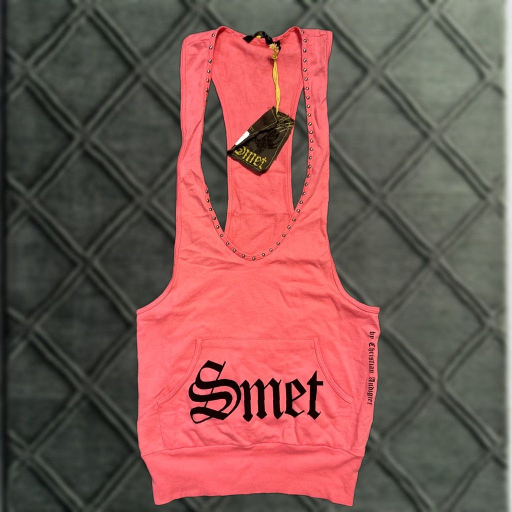 Ed Hardy VINTAGE Smet Christian Audiger Y2K Cyber Goth Grunge Tank Top Ed Hardy NWT XS Pink Womens Tank XS Grunge 90s Size XS / US 0-2 / IT 36-38 - 1 Thumbnail