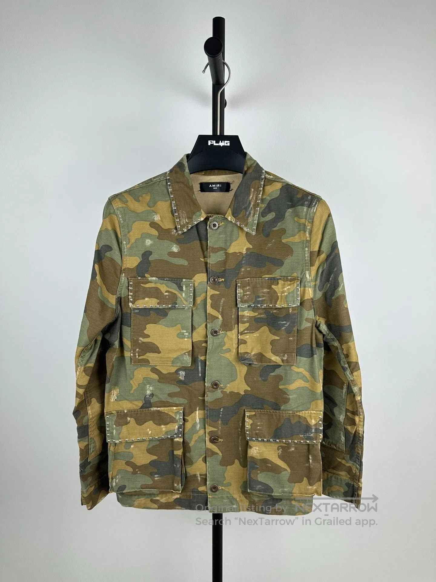 Amiri Amiri Camo Distressed Denim Jacket. Size US M / EU 48-50 / 2 - 1 Thumbnail
