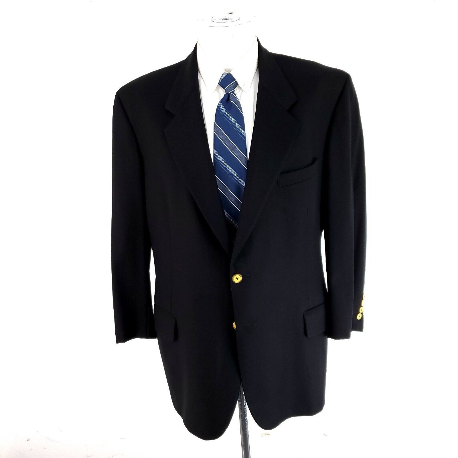 Tom James Tom James Innocenti Oro Bespoke Wool 2 Gold Button Blazer 42 Size 42R - 2 Thumbnail
