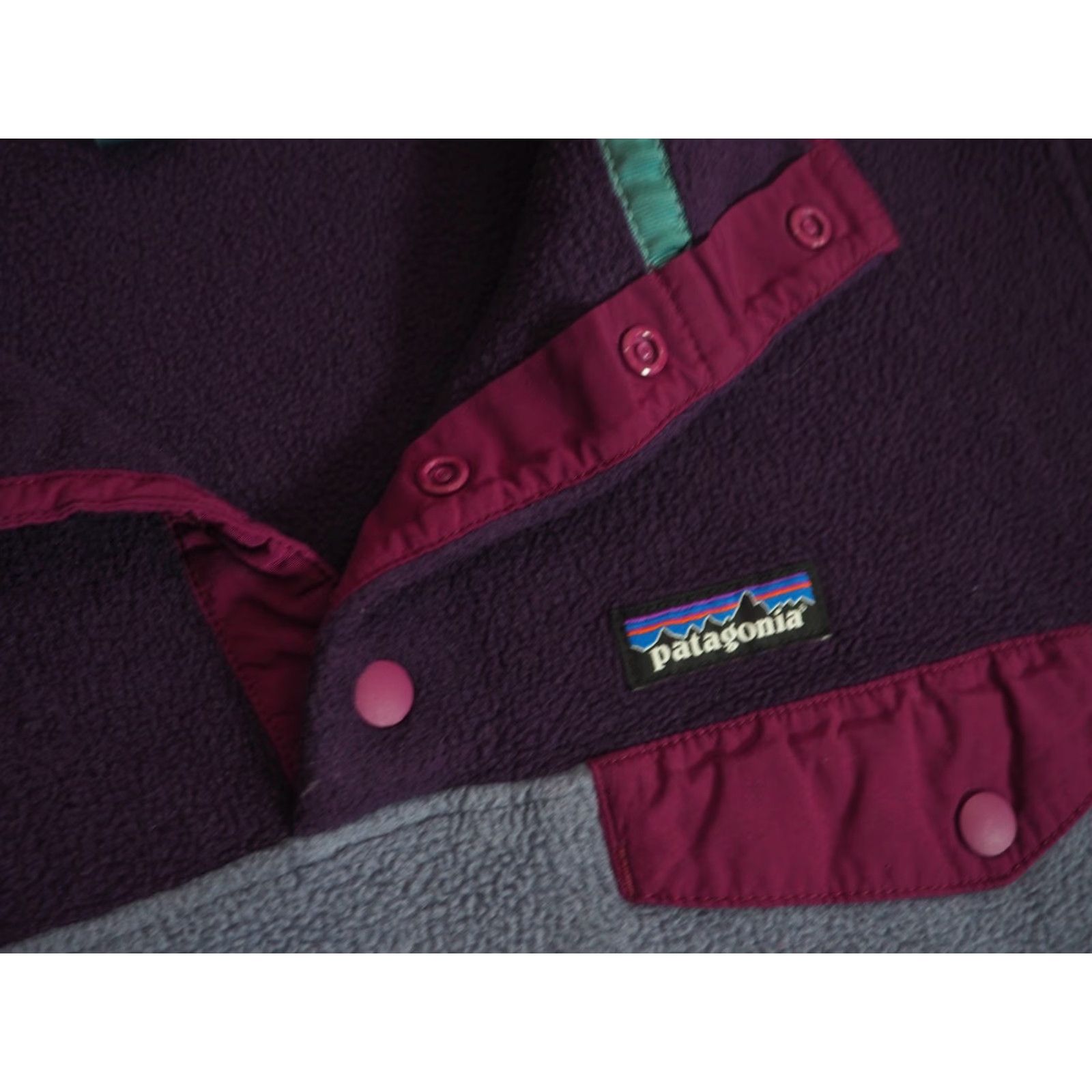 Patagonia PATAGONIA Synchilla Snap-T Purple Lavender Logo Hiking Fleece Jacket Womens M Size M / US 6-8 / IT 42-44 - 4 Thumbnail