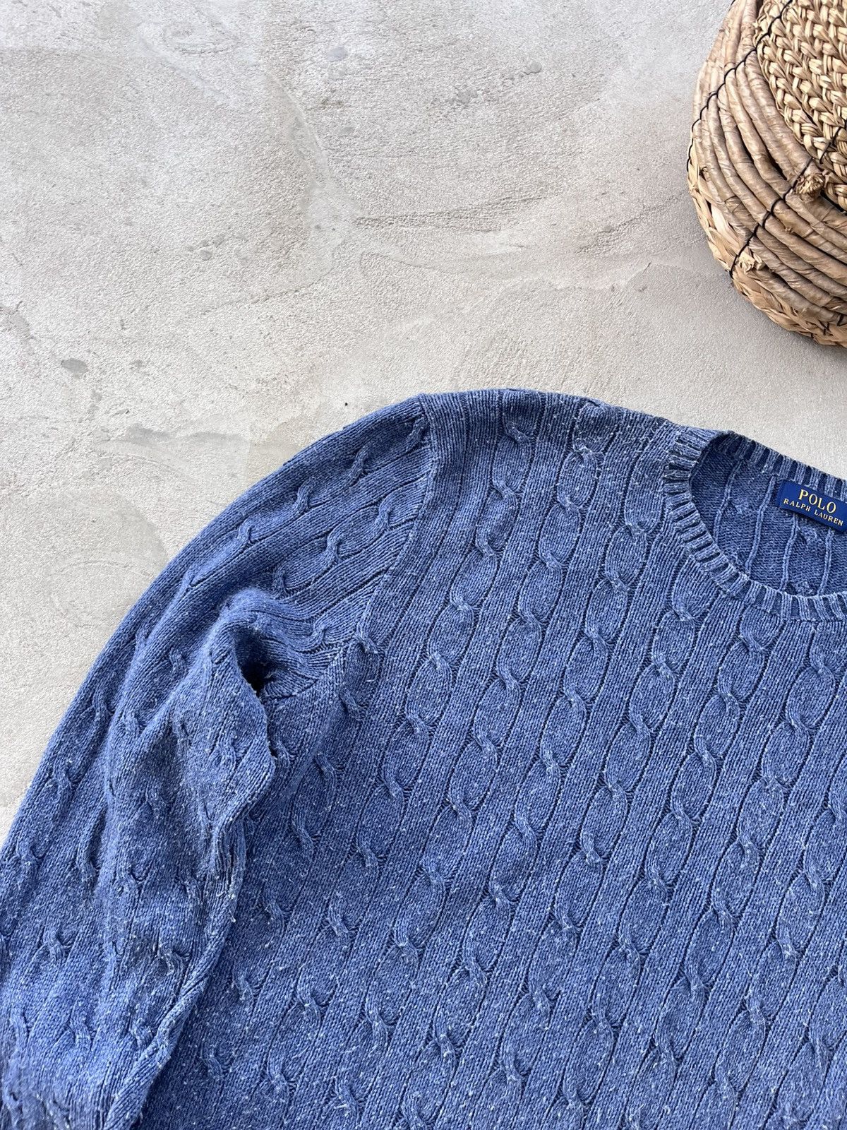 Polo Ralph Lauren Vintage Ralph Lauren Silk Knit Sweater Blue Small Logo Y2K Size US XL / EU 56 / 4 - 3 Thumbnail