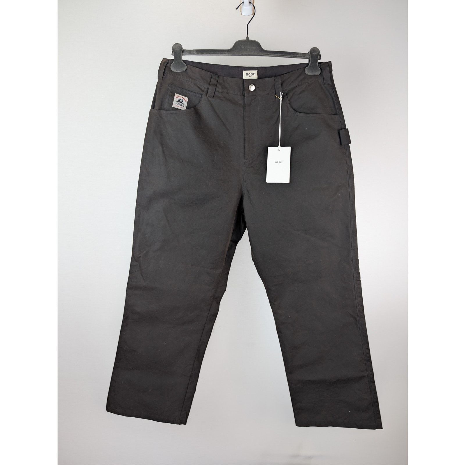 Bode o1rshd1 Waxed Cotton Knolly Brook Trousers in Brown Size US 38 / EU 54 - 9 Thumbnail