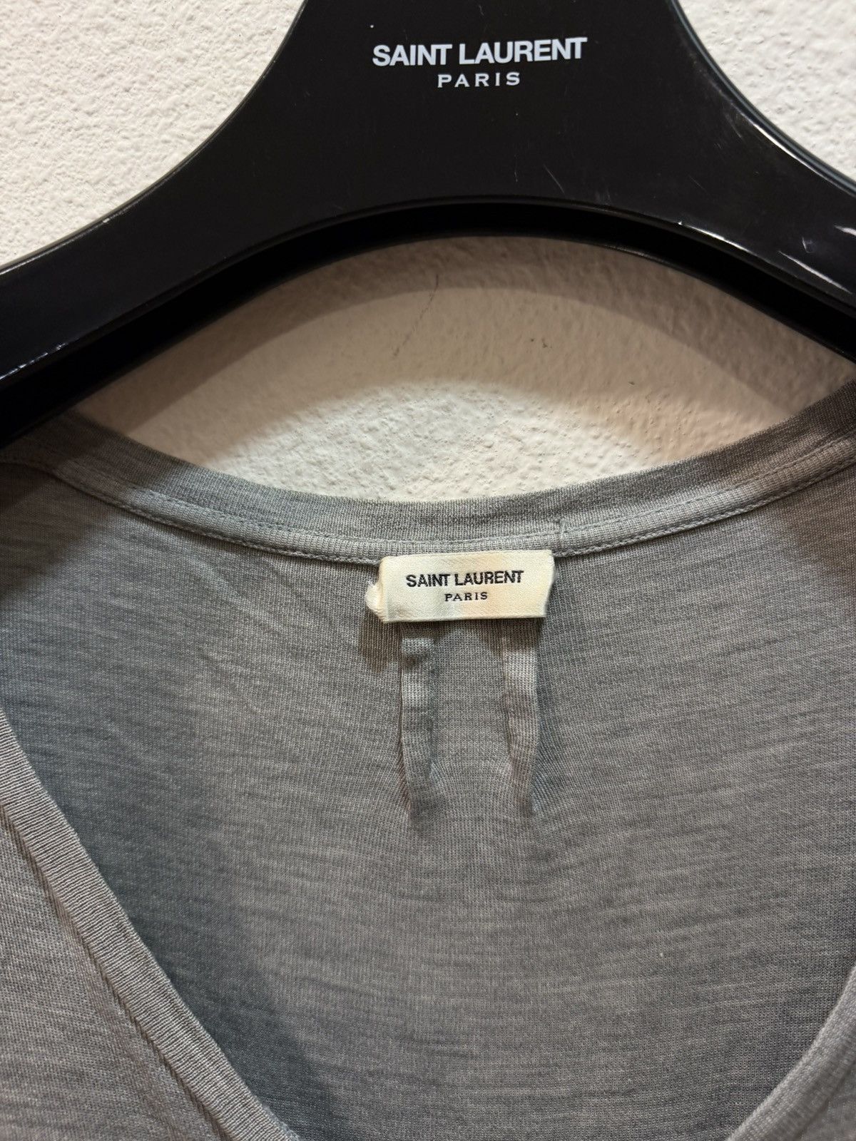 Saint Laurent Paris FW13 Silk Pocket Tee XL Size US XL / EU 56 / 4 - 2 Thumbnail