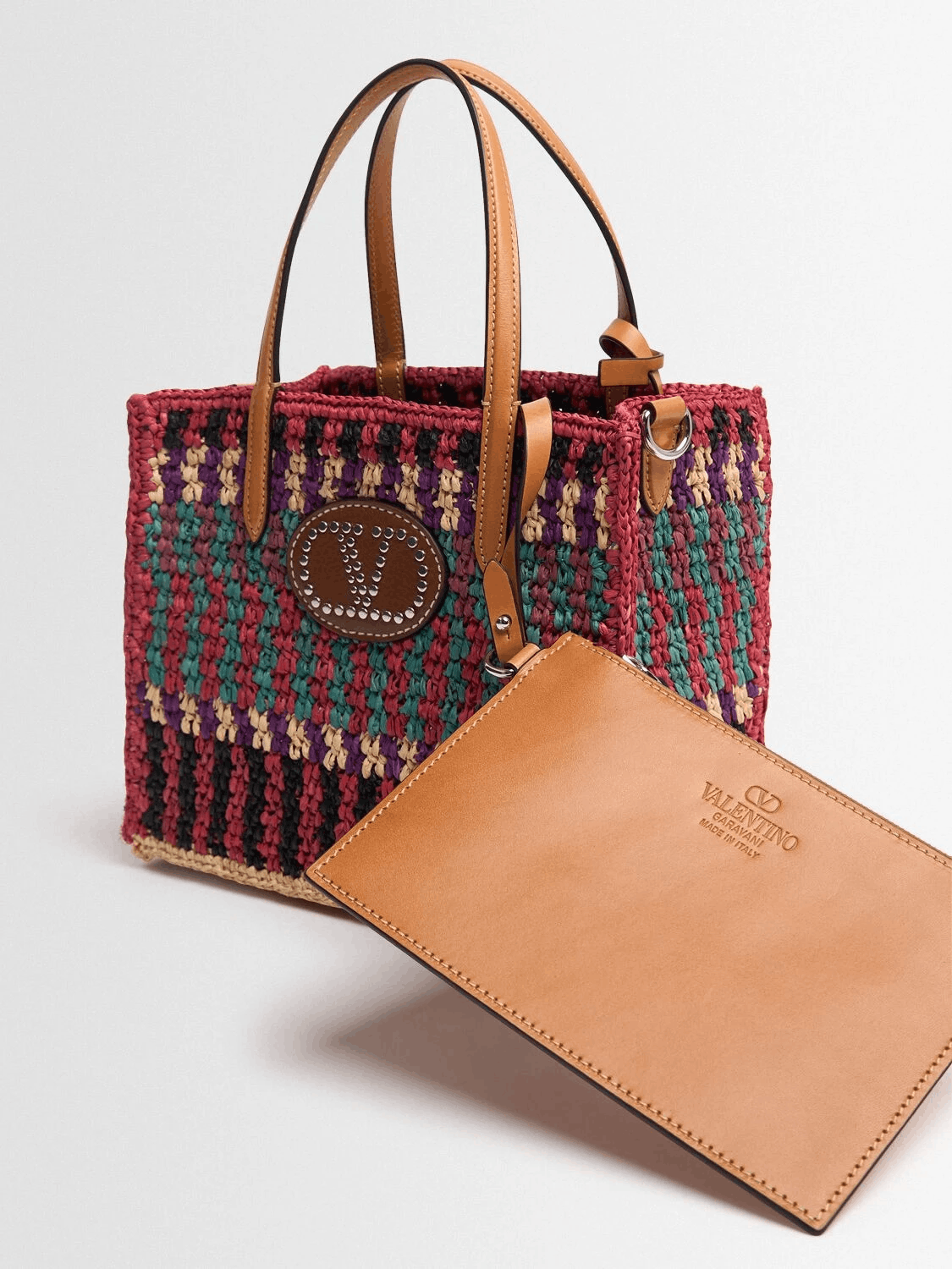 Valentino VALENTINO GARAVANI Multi Raffia Tote New Authentic Size ONE SIZE - 2 Thumbnail