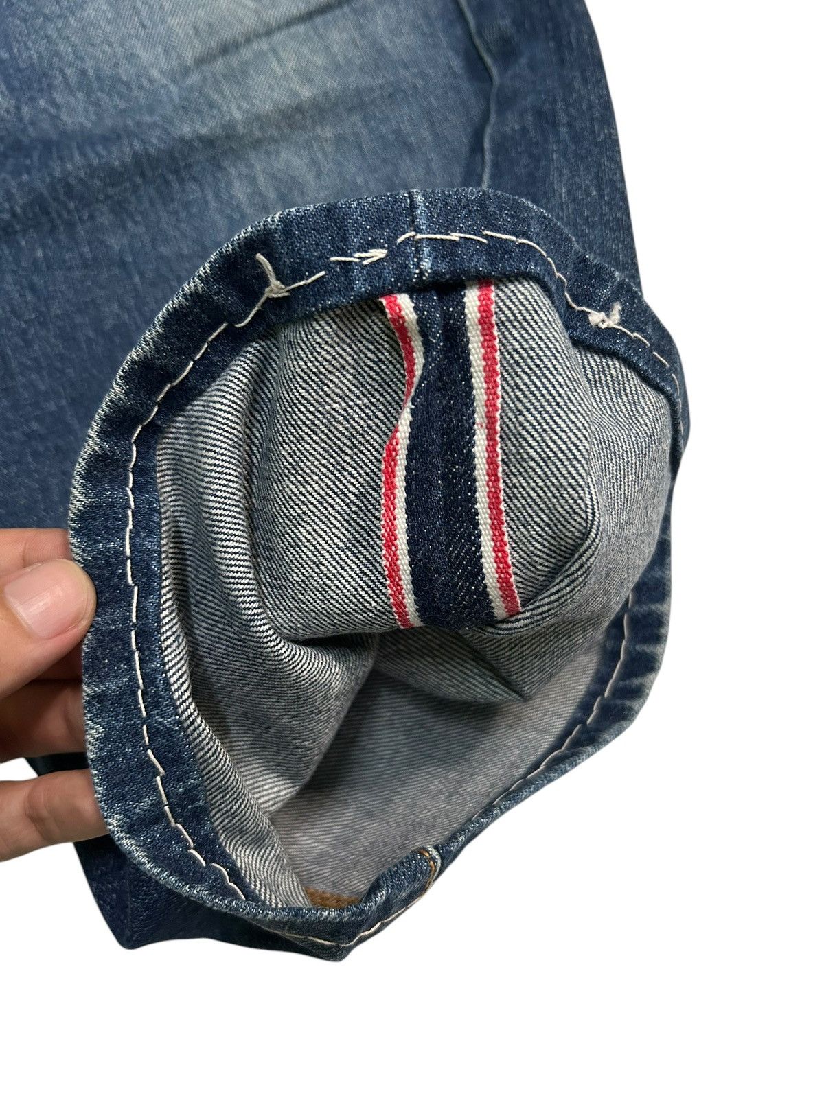 Japanese Brand × Kapital × Vintage Edwin Selvedge Baggy Japanese vtg Denim Jeans Size US 30 / EU 46 - 7 Thumbnail