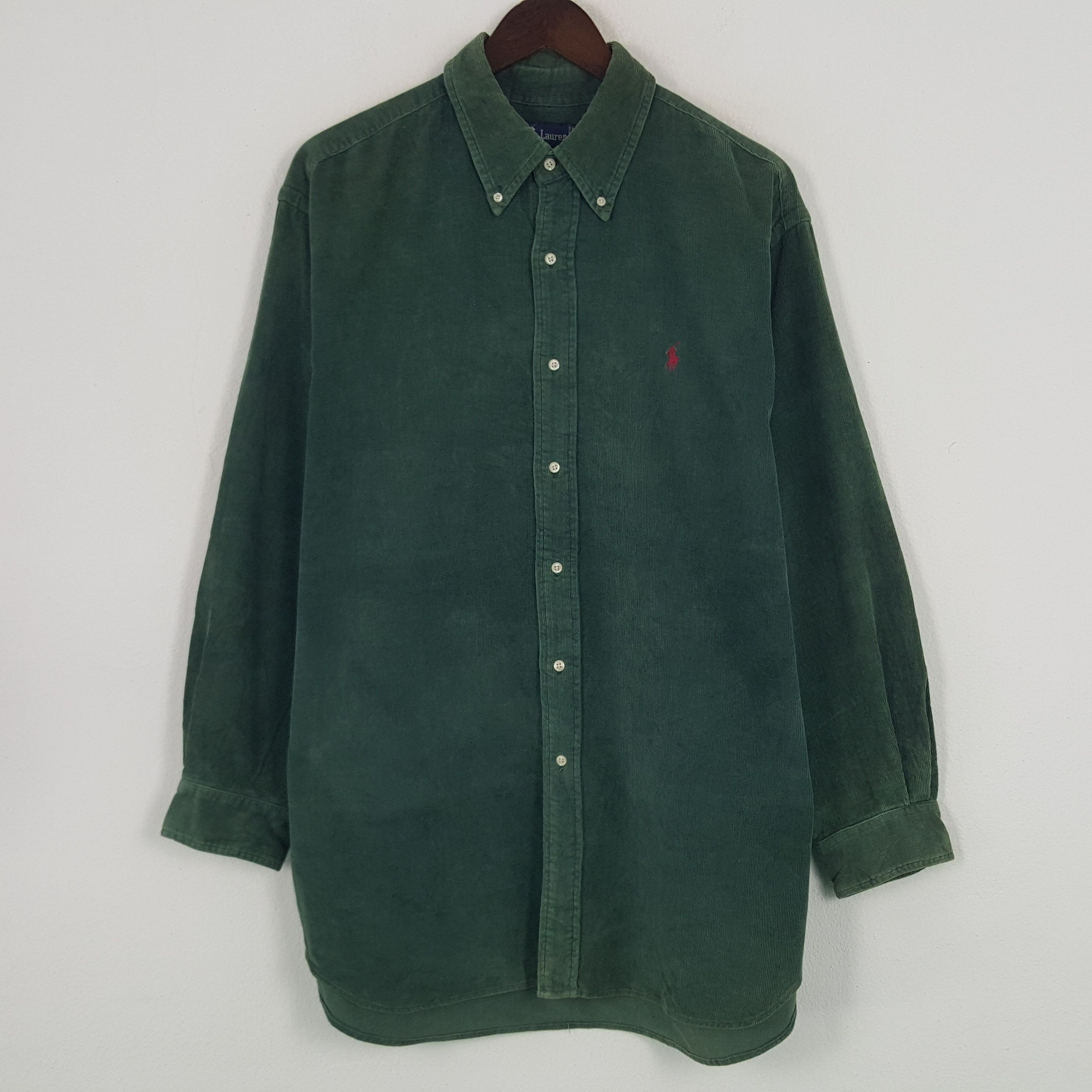 Ralph Lauren × Vintage Vintage Ralph Lauren Corduroy Button up Shirt Size US XXL / EU 58 / 5 - 1 Thumbnail