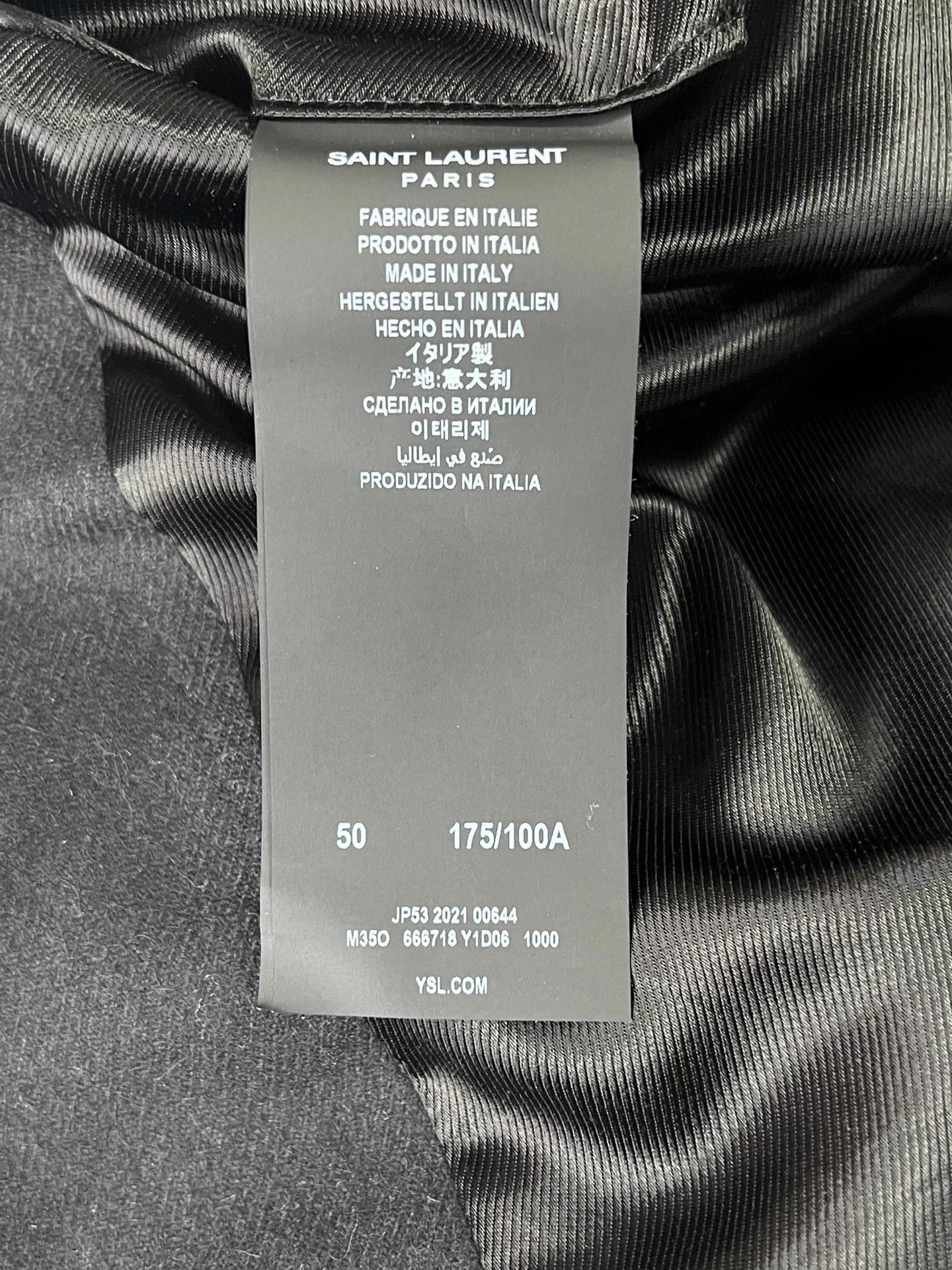 Saint Laurent Paris Saint Laurent men's long wool coat navy blue size 50 Size US M / EU 48-50 / 2 - 8 Thumbnail