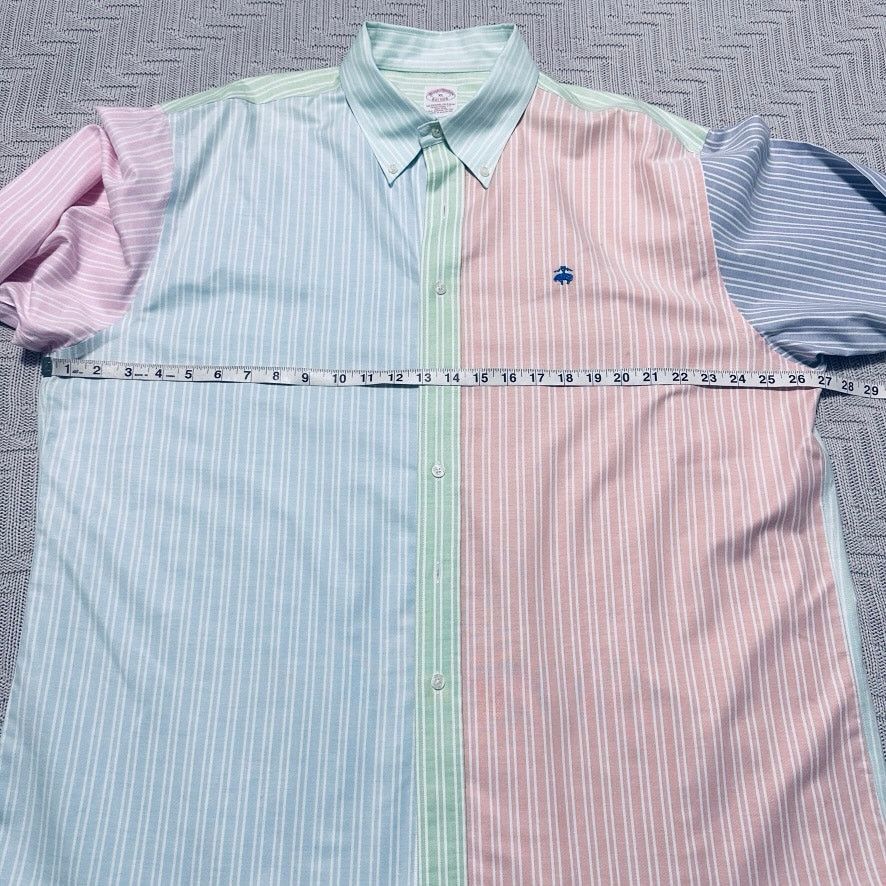 Brooks Brothers Brooks Brothers spring color block button down Size US XL / EU 56 / 4 - 5 Thumbnail