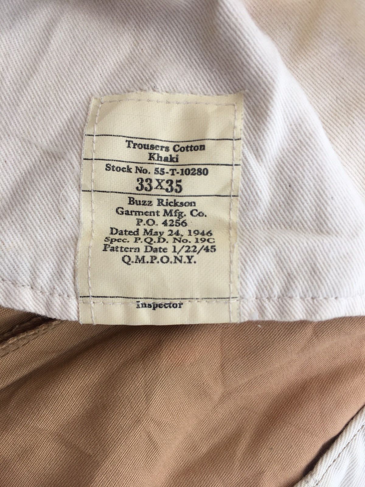 Buzz Rickson's Vtg Buzz Ricksons 1945 Model US Army Trousers/Khakis Pants Size US 32 / EU 48 - 14 Thumbnail