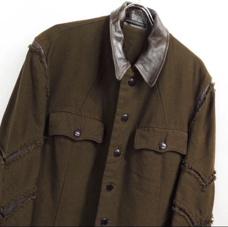 Yohji Yamamoto yohji yamamoto | 2003AW military leather collar jacket-2505 Size US M / EU 48-50 / 2 - 3 Thumbnail