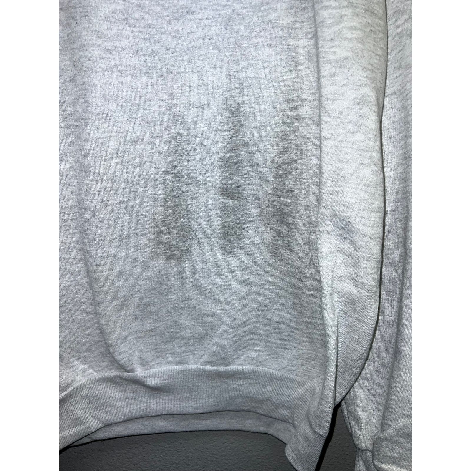 Vintage Vintage Gray Jerzees Blank Sweatshirt Nublend 90s Stained M Size US M / EU 48-50 / 2 - 3 Thumbnail