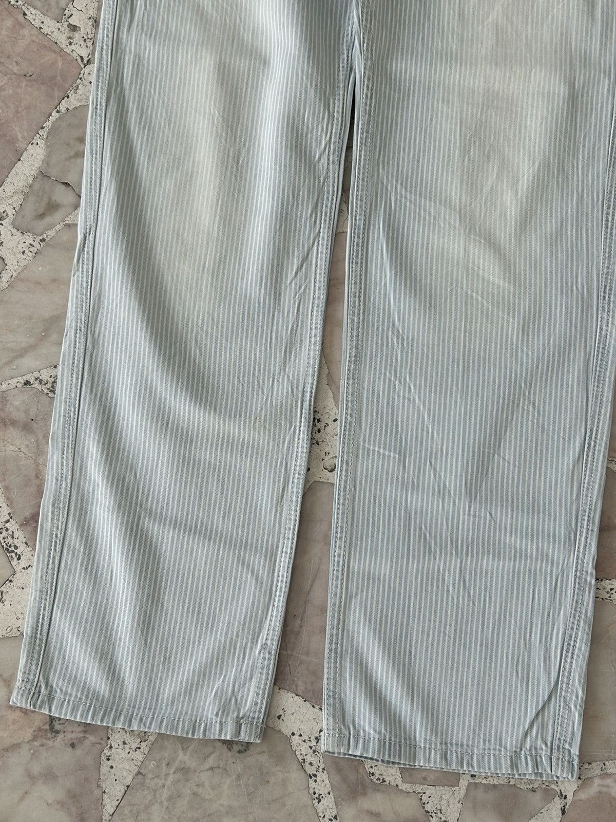 Diesel Vintage Carpenter Diesel Stripe Blue Denim Size US 31 - 3 Thumbnail
