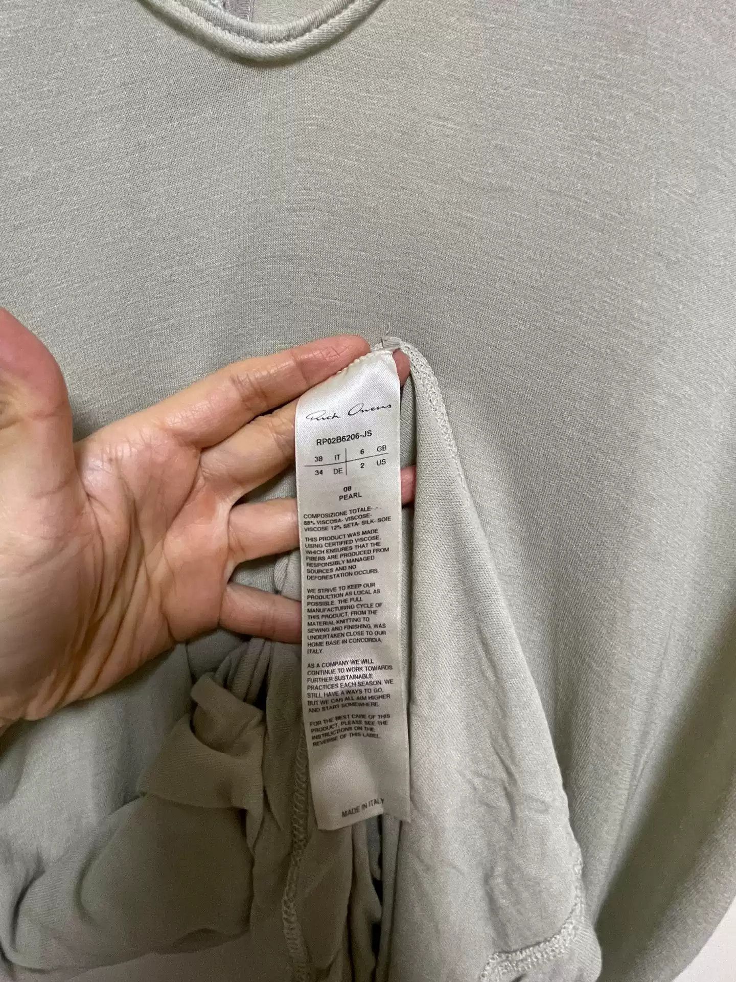 Rick Owens rick owens Long T-shirt-2505 Size US M / EU 48-50 / 2 - 4 Thumbnail
