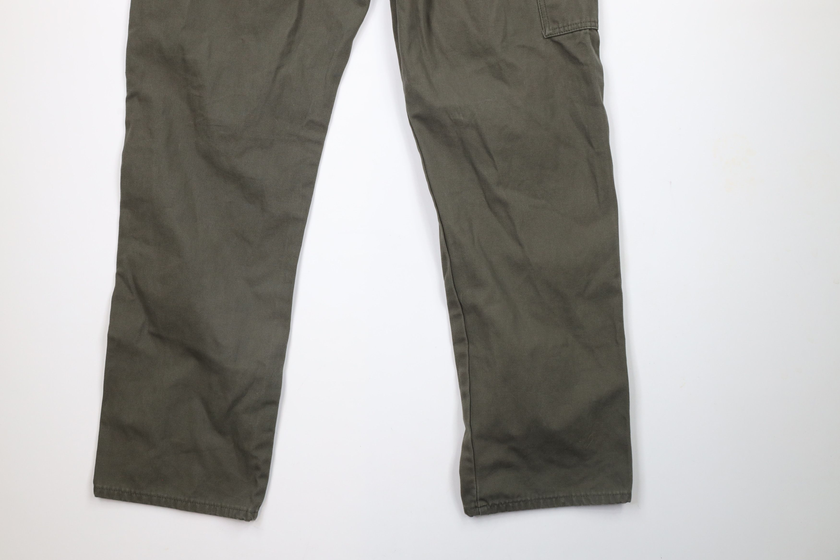 Dickies × Vintage Vintage Dickies Out Wide Leg Dungaree Canvas Pants Green Size US 36 / EU 52 - 11 Thumbnail