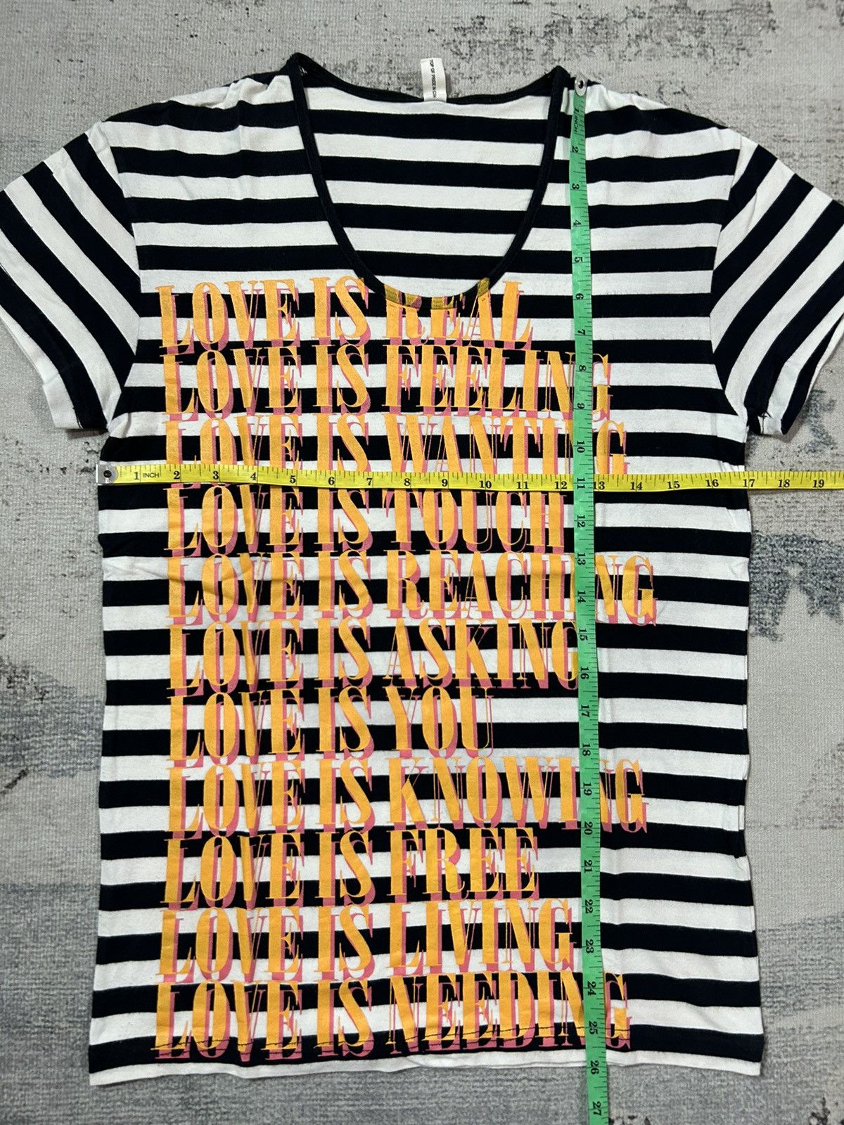 If Six Was Nine × Japanese Brand Gothic Y2k Japanese Poem Stripe Tshirt Size US M / EU 48-50 / 2 - 7 Thumbnail