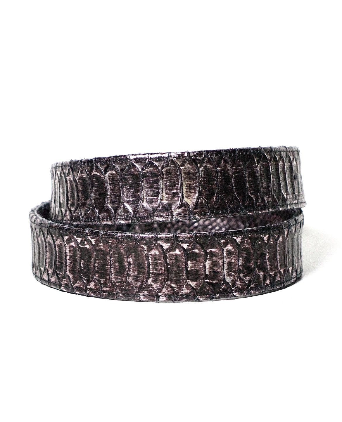 Japanese Brand SPIRITUALWAR PURPLE SNAKESKIN BELT Size ONE SIZE - 2 Thumbnail