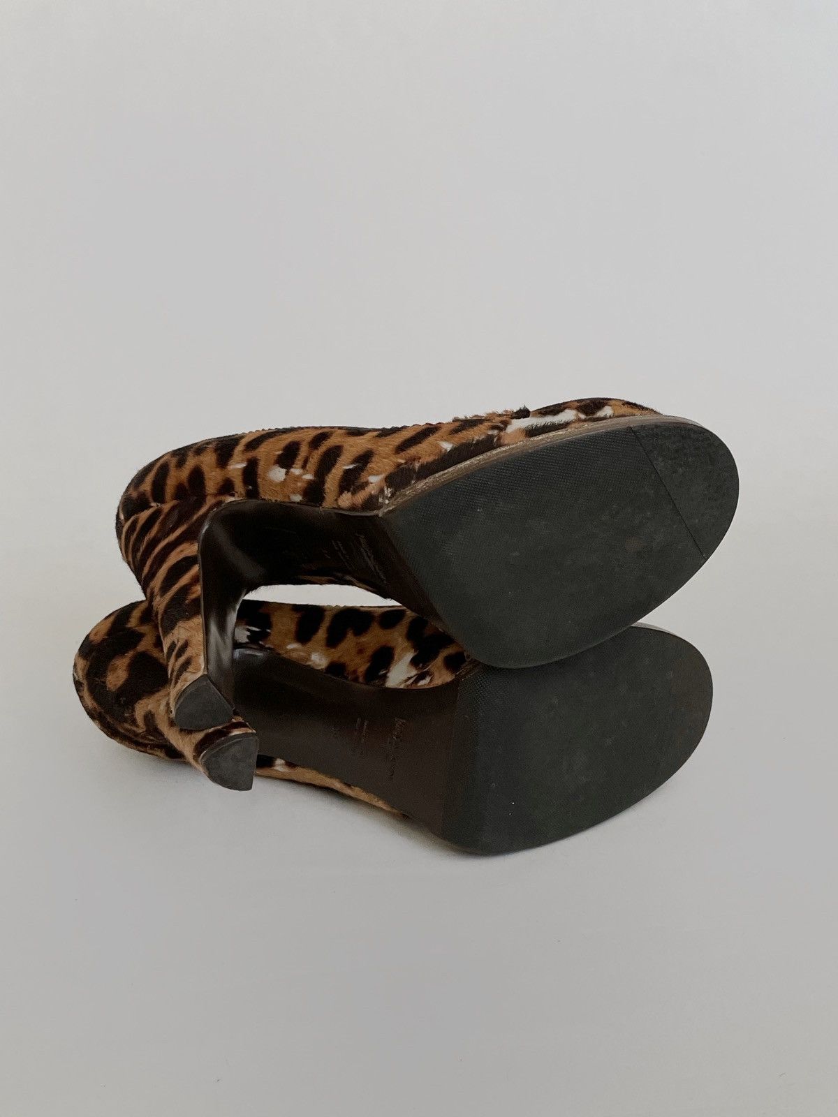 Other Vintage Saint Lauren fur leopard platform shoes Size US 9 / IT 39 - 8 Thumbnail