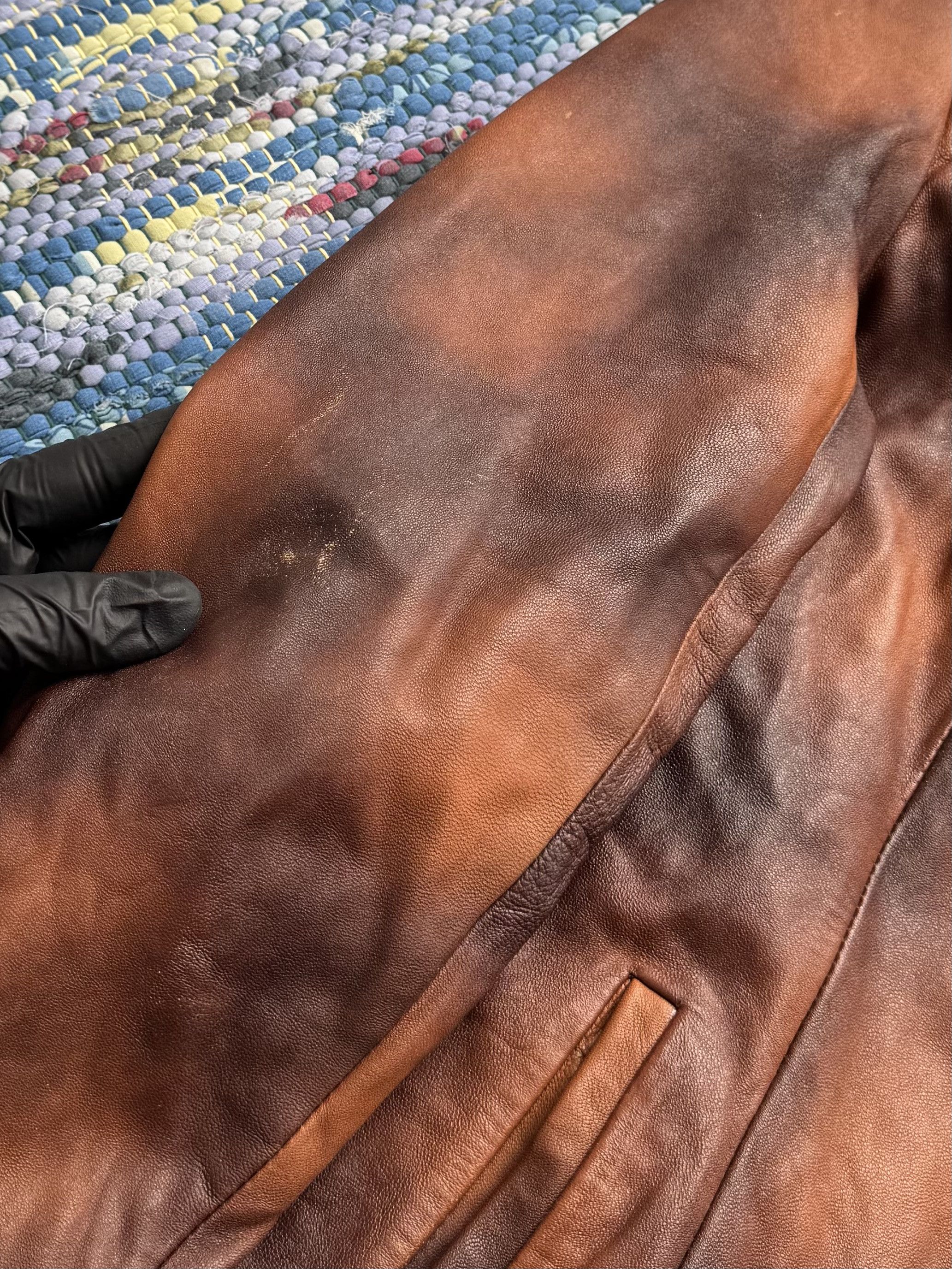 Vintage Vintage Faded Leather Coat A8(V1)D15 Size S / US 4 / IT 40 - 6 Thumbnail