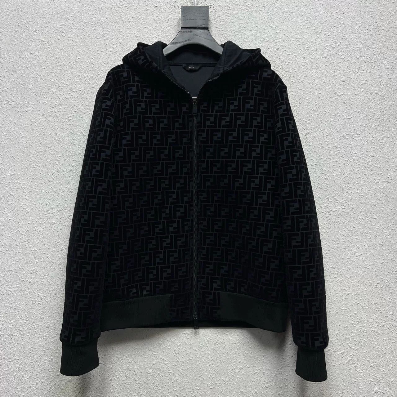 Fendi FENDI Flocked Double F Zip Hooded Jacket Size US S / EU 44-46 / 1 - 1 Thumbnail