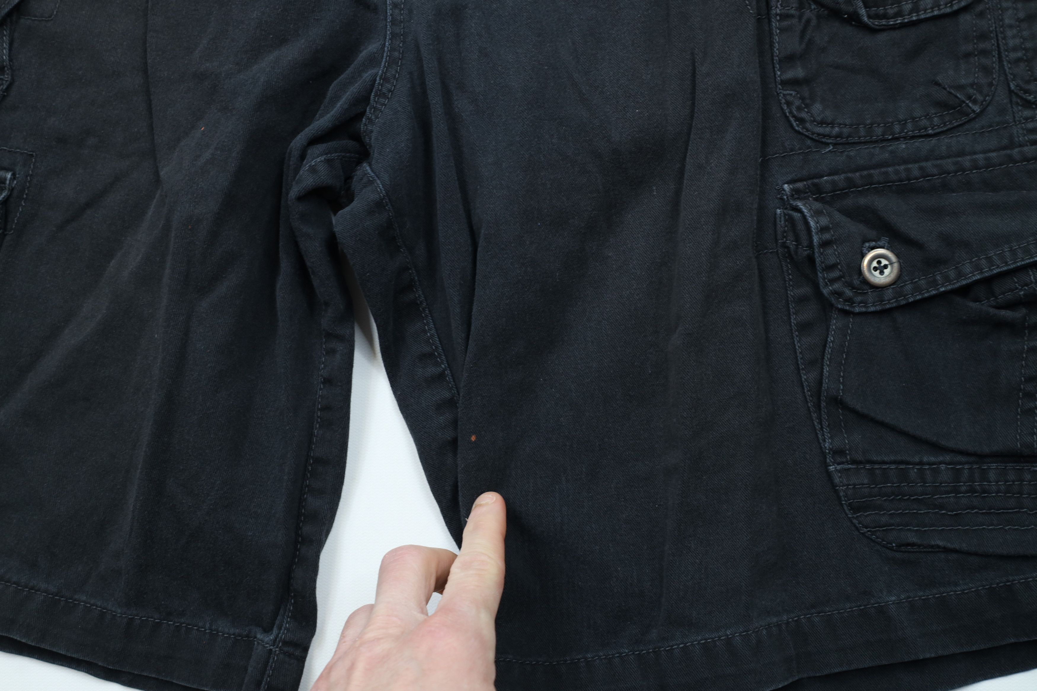 Ocean Pacific × Vintage Vintage 90s Y2K Ocean Pacific OP Cargo Shorts Black Cotton Size US 34 / EU 50 - 5 Thumbnail