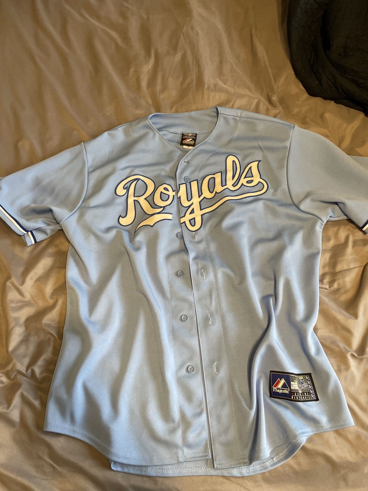 Majestic Vintage BLANK Kansas City Royals Official Majestic Jersey Size US L / EU 52-54 / 3 - 1 Thumbnail
