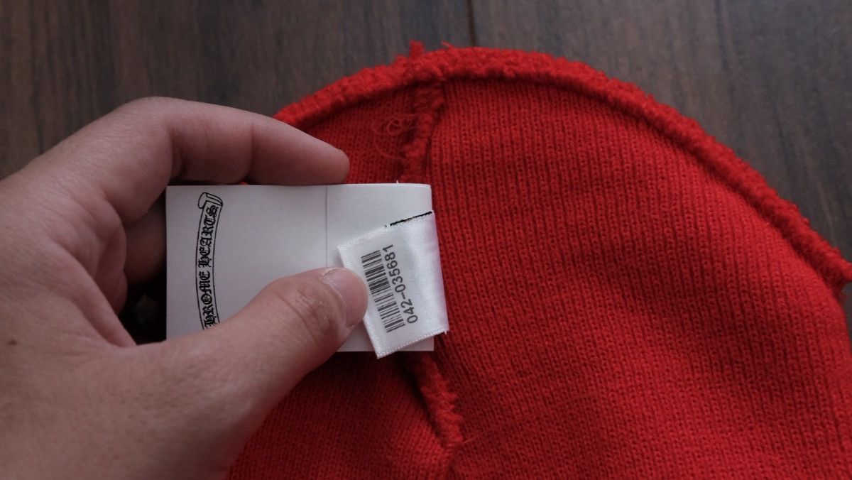 Chrome Hearts Chrome Hearts Red Watch Beanie Size ONE SIZE - 6 Thumbnail