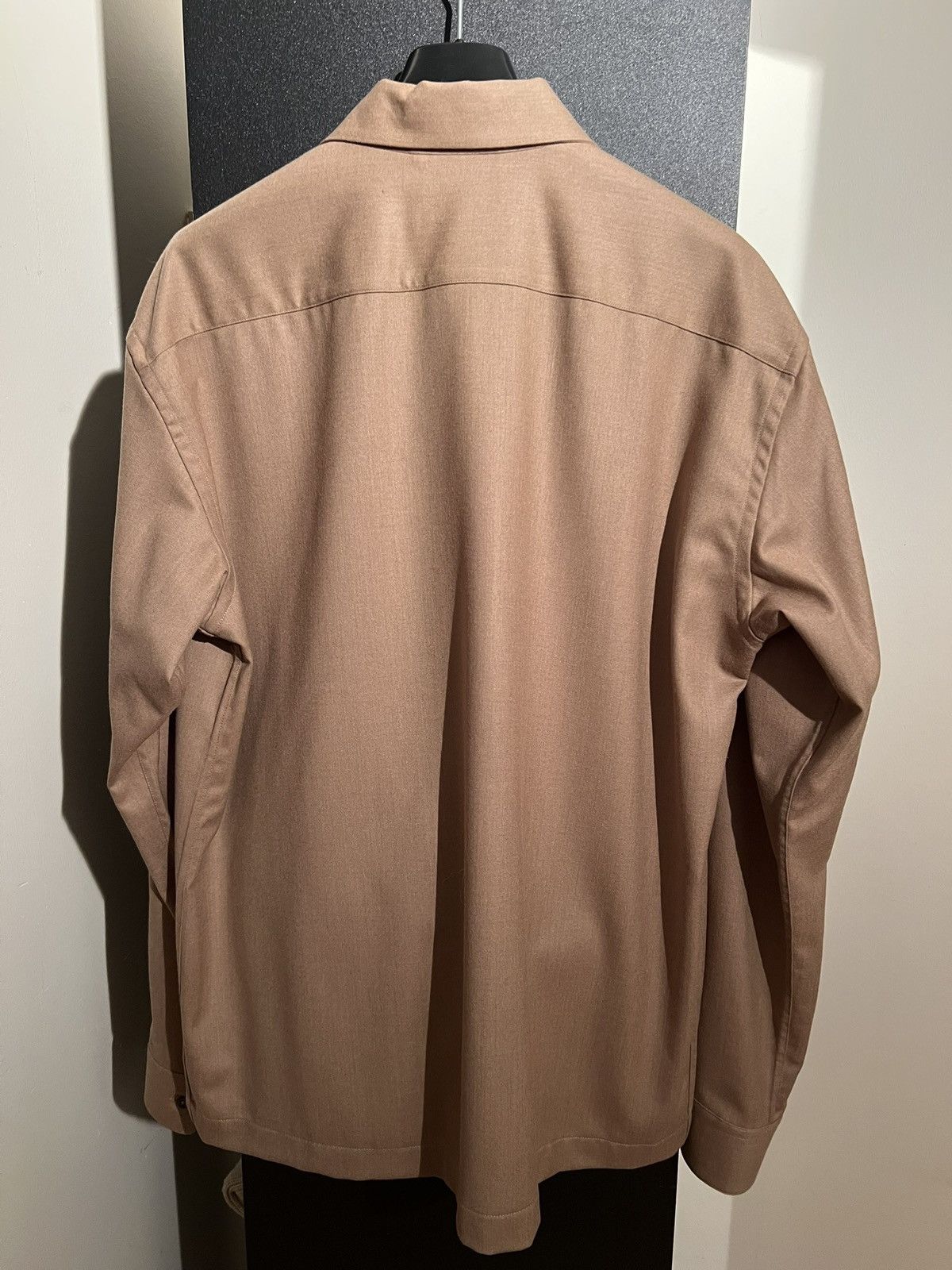 Other NEW 54 Ecole de Pensée 100% Wool Button Up Beige Shirt Size US L / EU 52-54 / 3 - 3 Thumbnail