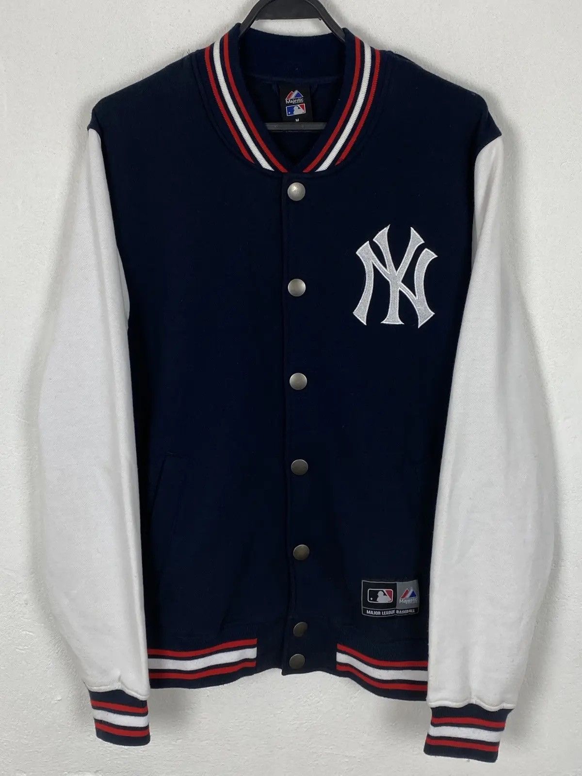 Majestic Majestic x New York Yankees Cotton Bomber Jacket In Blue Size US M / EU 48-50 / 2 - 1 Thumbnail