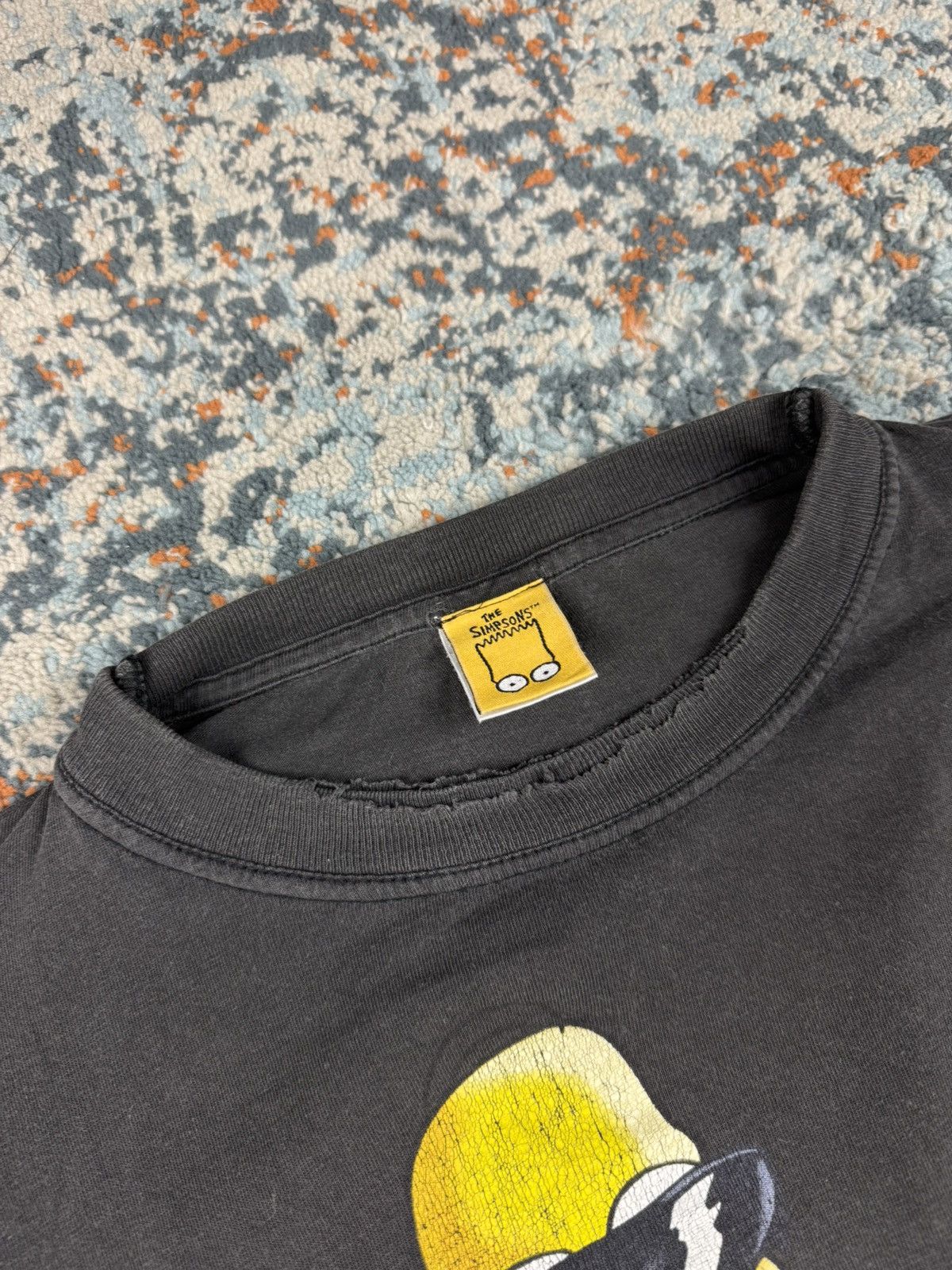 Vintage Vintage 90s The Simpsons agents graphic tee distressed faded Size US XL / EU 56 / 4 - 6 Thumbnail