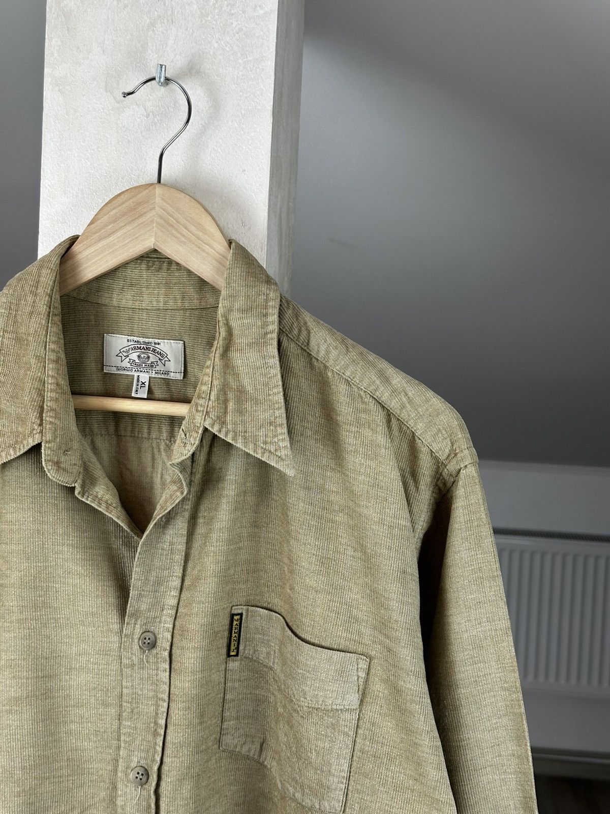 Armani Vintage Armani Jeans Velvet Shirt Tee Size US XL / EU 56 / 4 - 3 Thumbnail