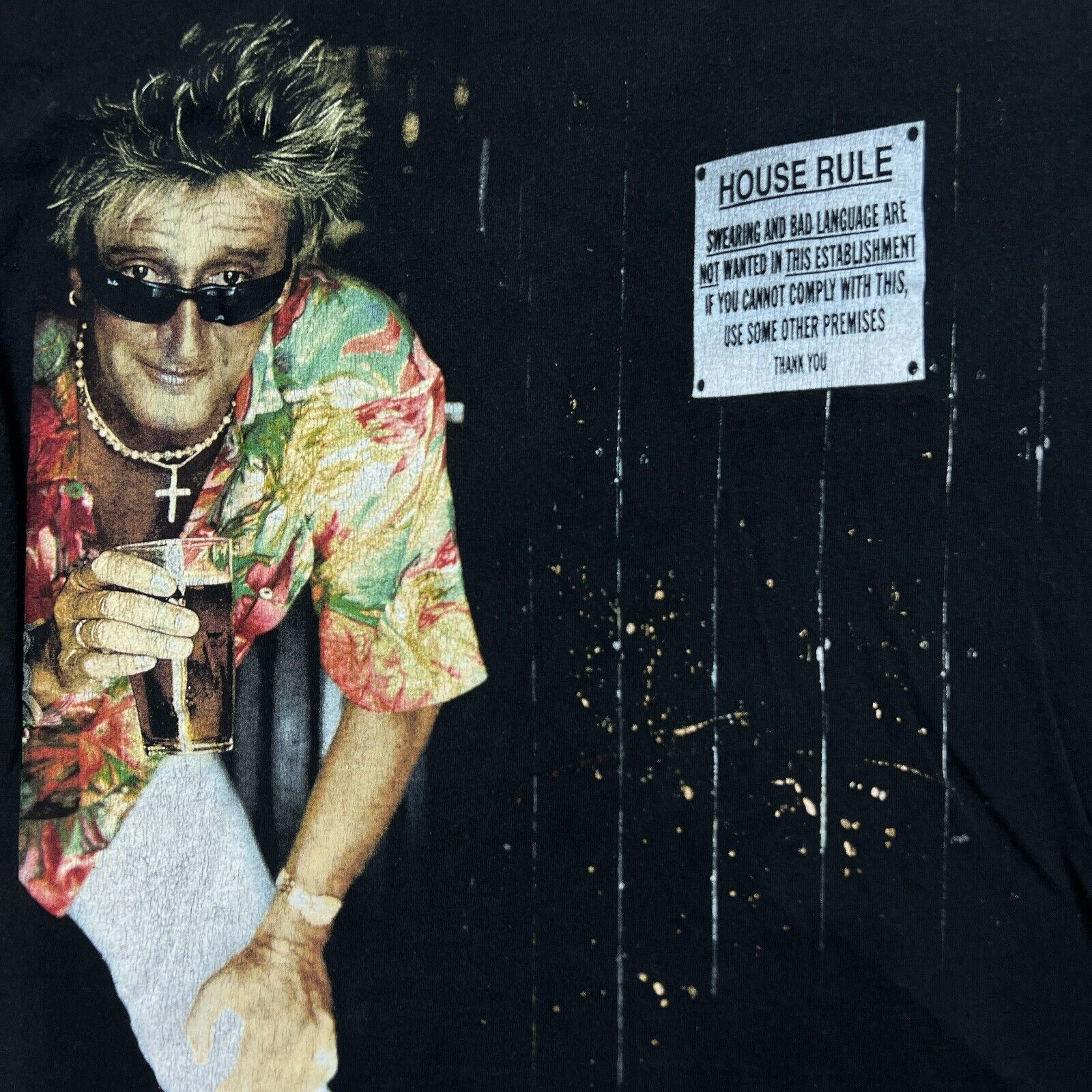 Band Tees × Vintage Vintage 1999 Rod Stewart Large House Rule Rock Band Tee Size US L / EU 52-54 / 3 - 3 Thumbnail