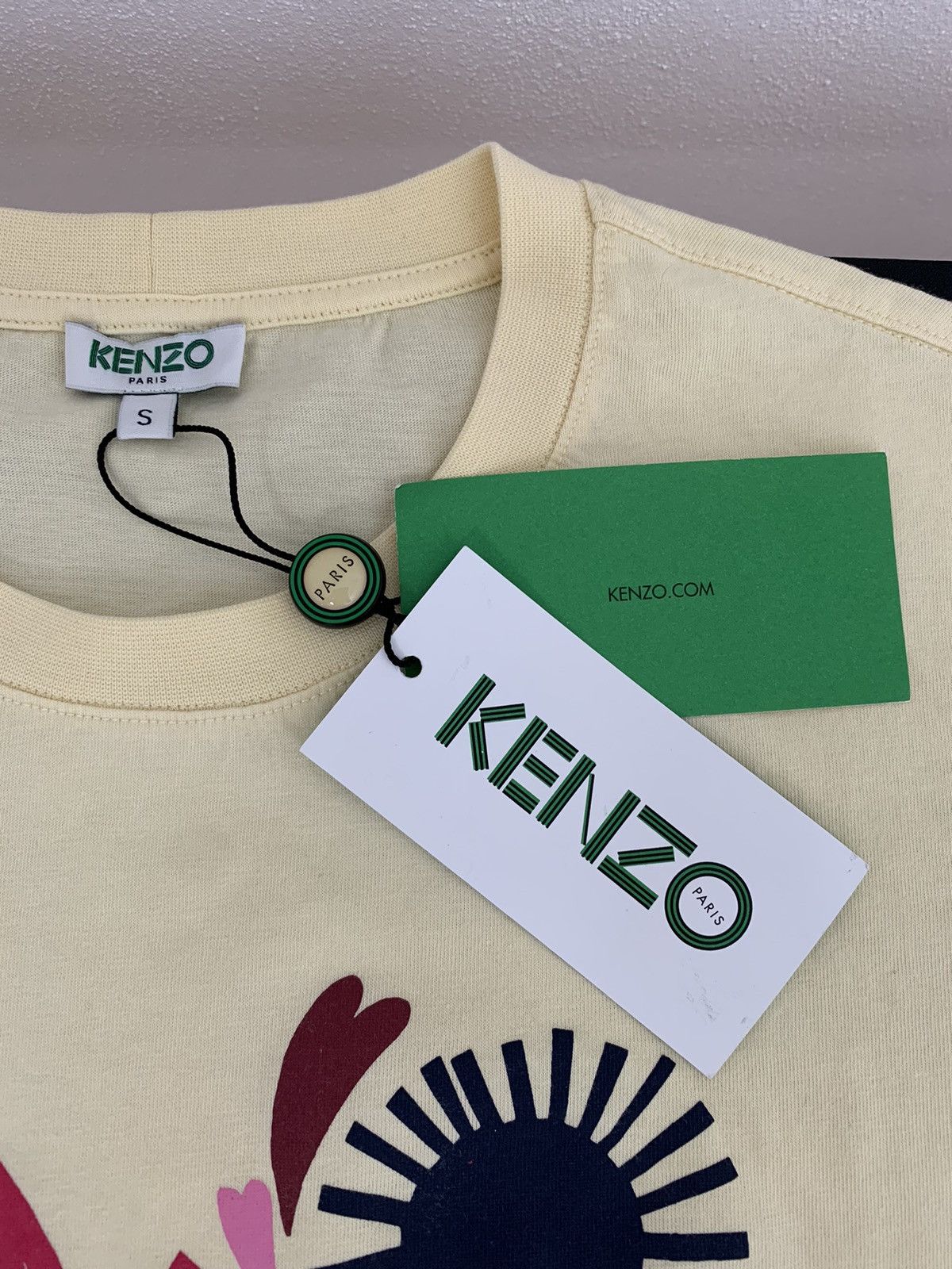 Kenzo Kenzo Cotton T-Shirt Cream Size S / US 4 / IT 40 - 11 Thumbnail