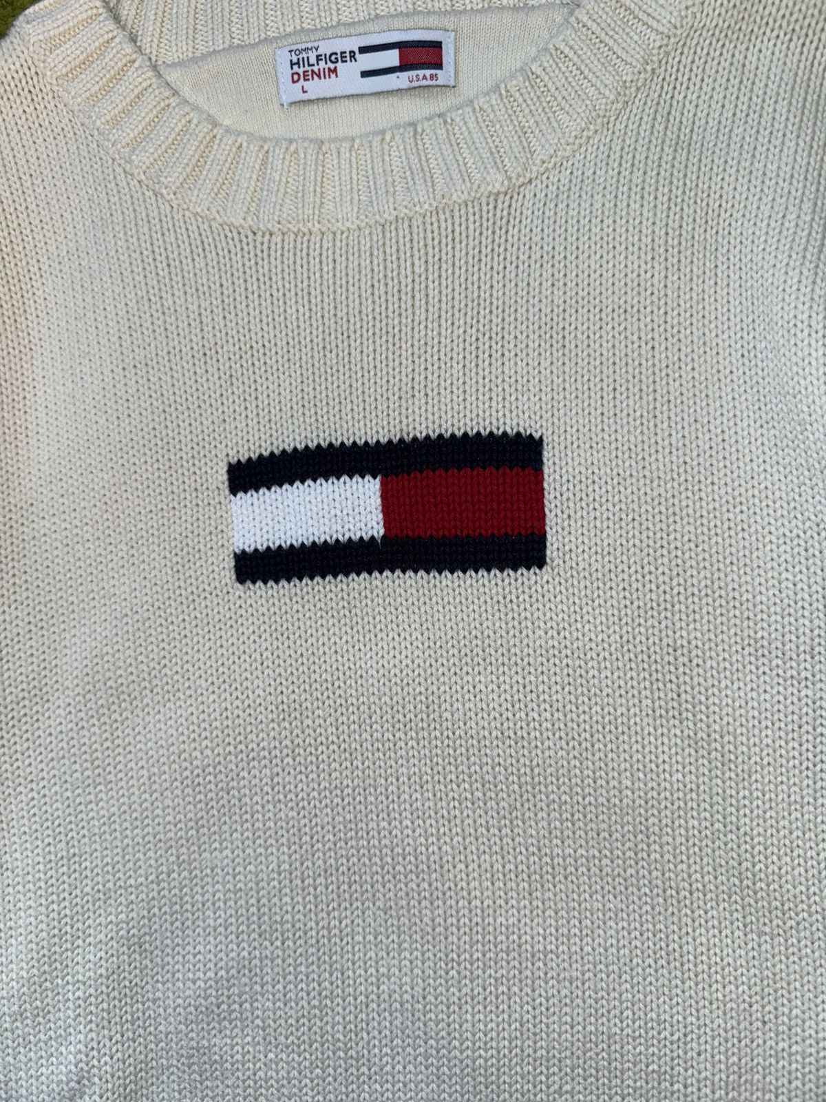 Tommy Hilfiger × Tommy Jeans × Vintage Tommy Hilfiger 2000s vintage Y2K big logo sweater Size L / US 10 / IT 46 - 3 Thumbnail