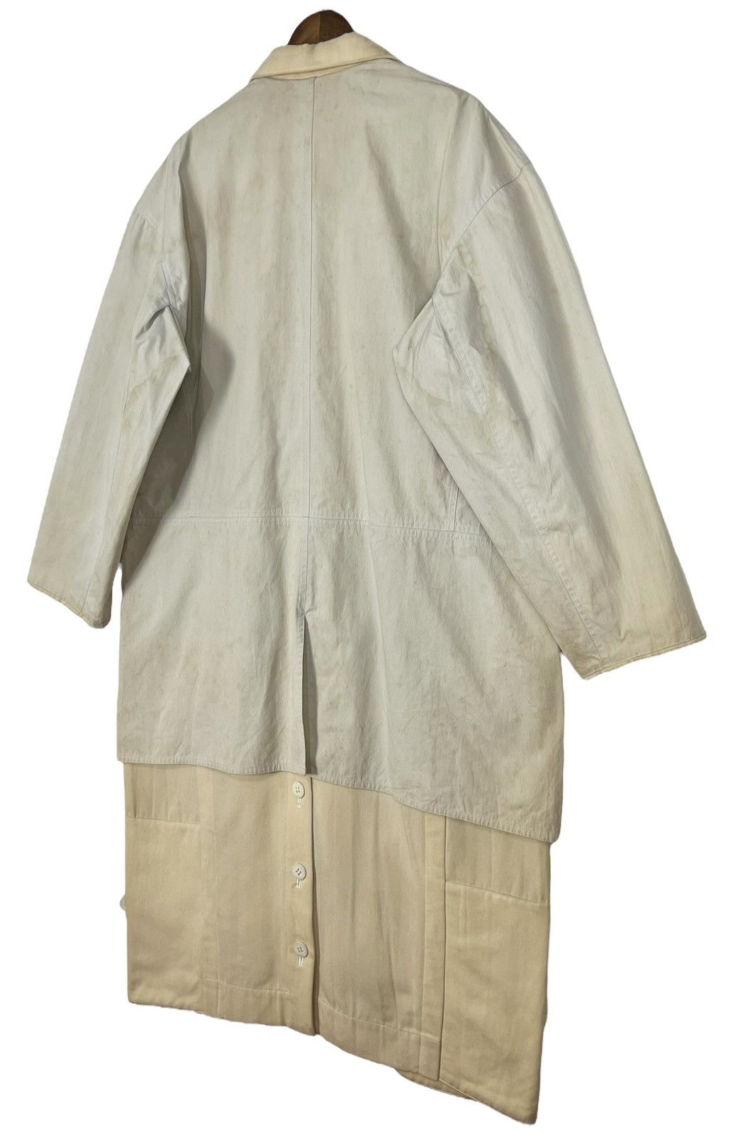 Yohji Yamamoto 80s VINTAGE YOHJI YAMAMOTO LONG COAT Size US XL / EU 56 / 4 - 6 Thumbnail