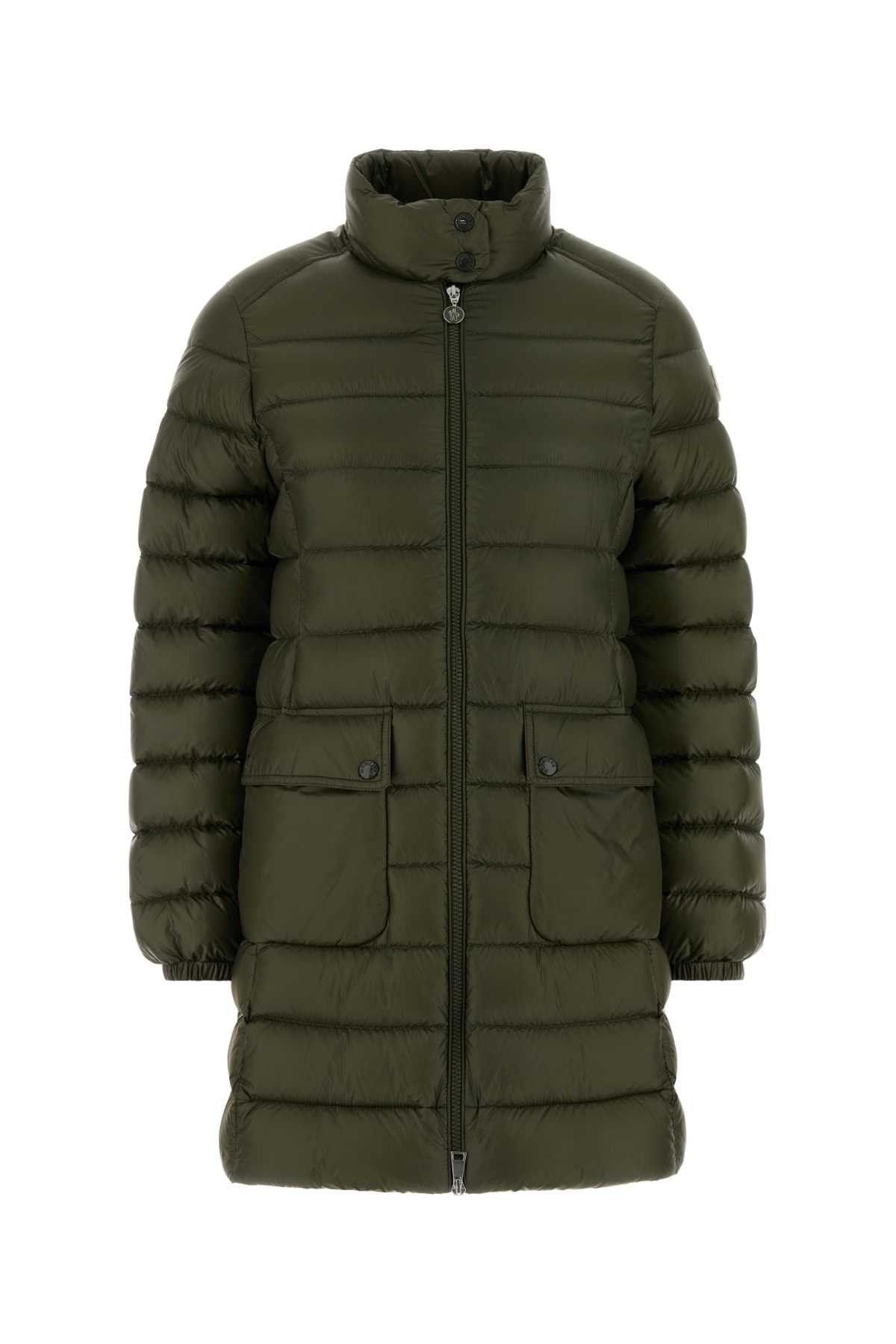 Moncler Olive Green Nylon Genet Down Jacket Size XL / US 12-14 / IT 48-50 - 1 Thumbnail