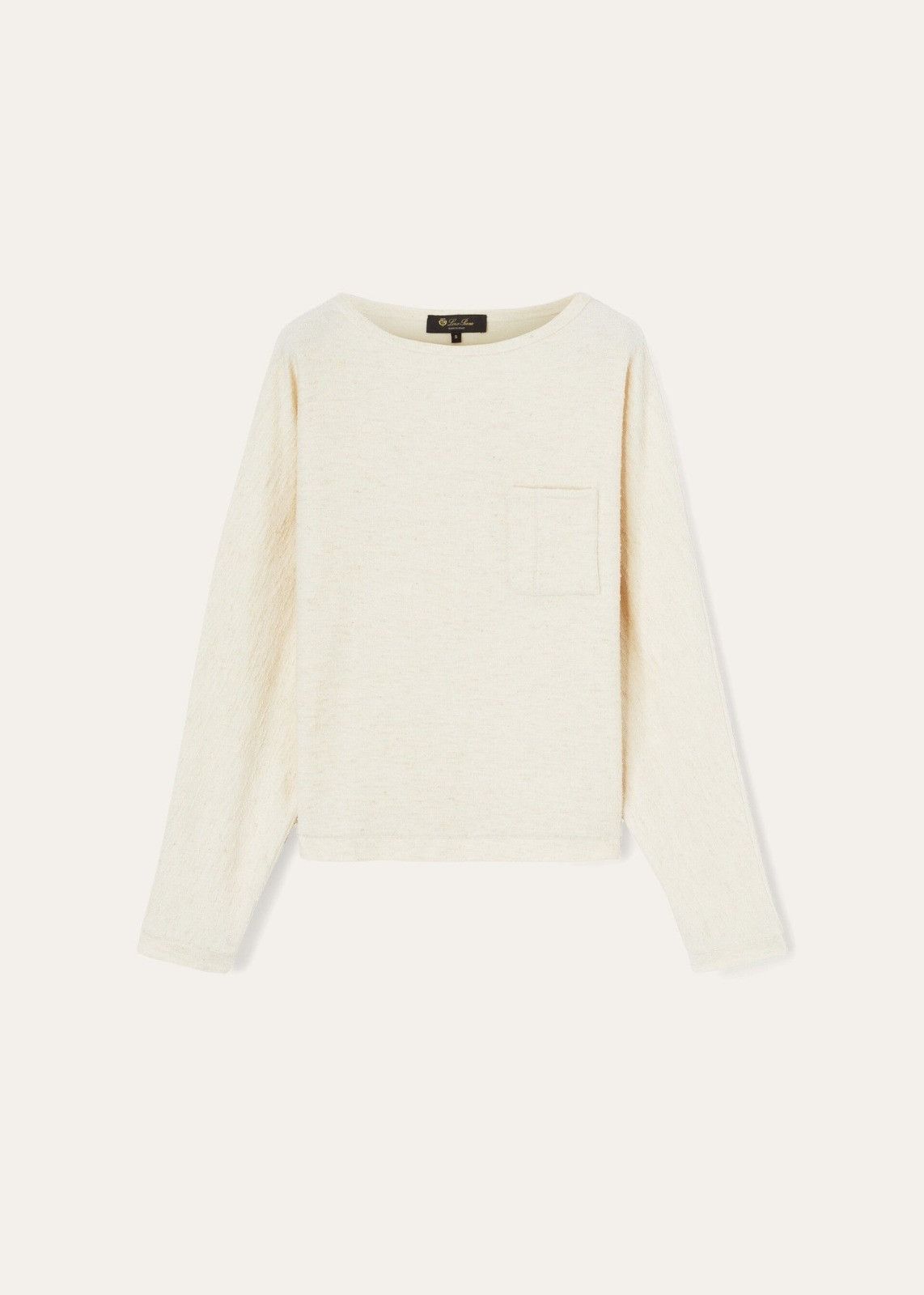 Loro Piana o1srvl11e0824 Tacna Sweatshirt in Off White Size L / US 10 / IT 46 - 1 Thumbnail