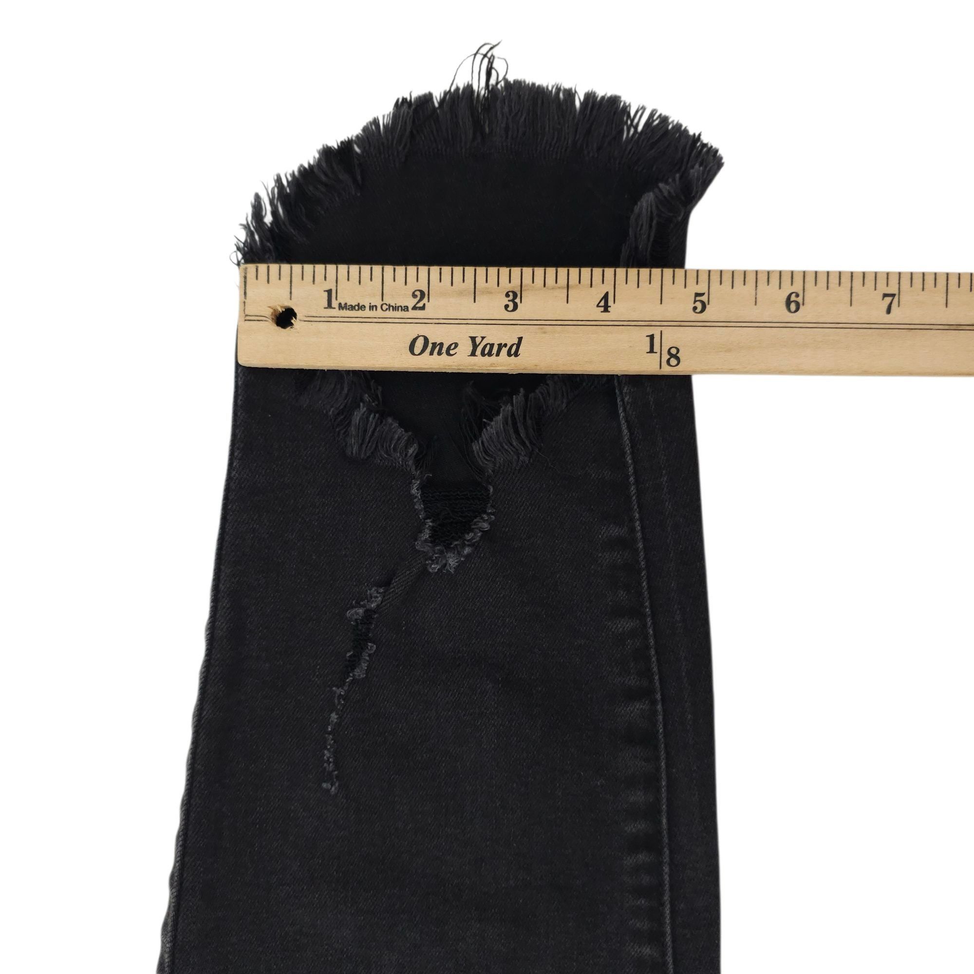 Kancan USA KanCan Distressed Ripped Ankle Skinny Jeans Womens 9 Size 29" - 6 Thumbnail
