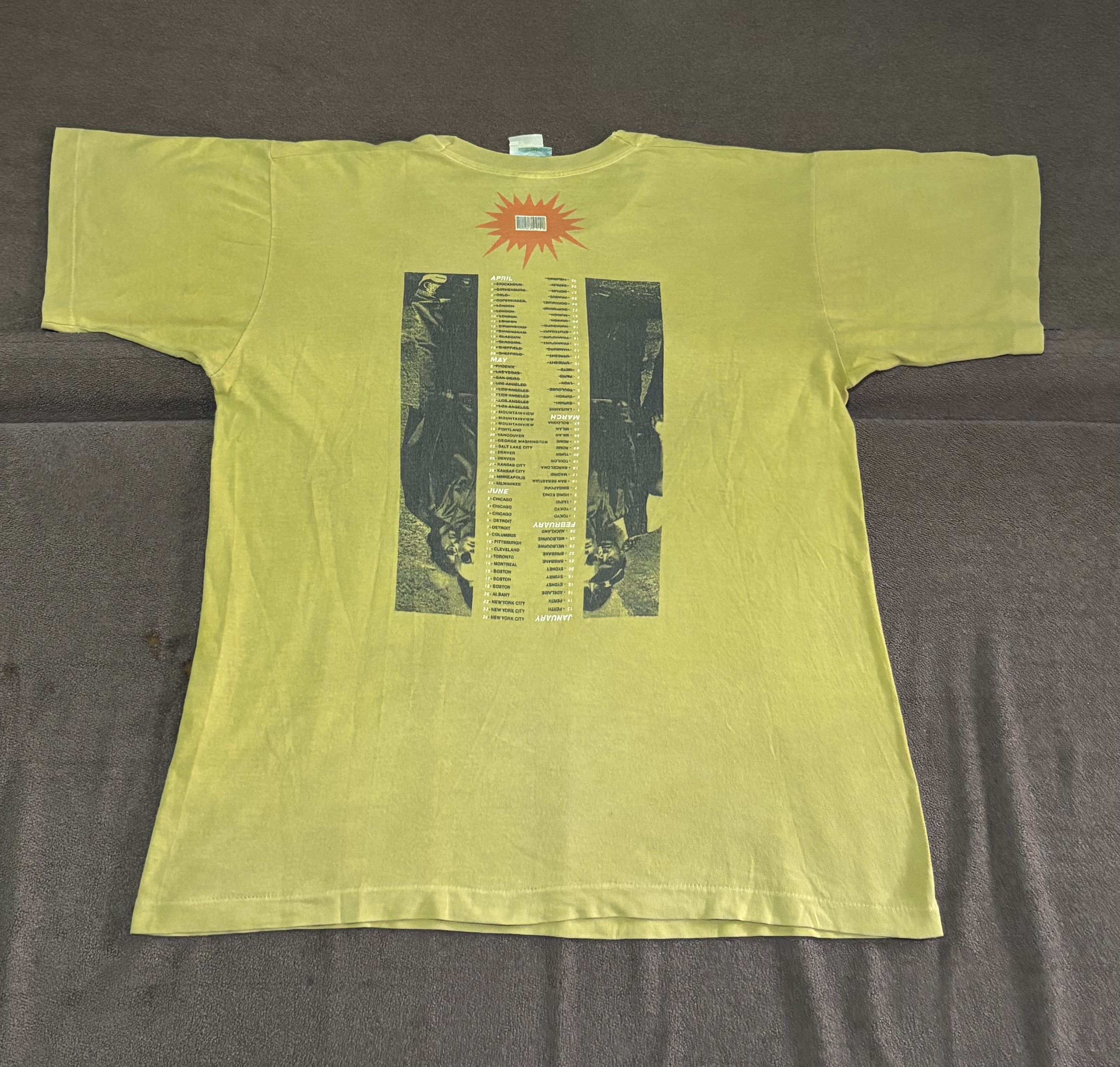 Band Tees VTG REM Tour 1995 Shirt Nirvana RHCP Soundgarden Size US XL / EU 56 / 4 - 3 Thumbnail