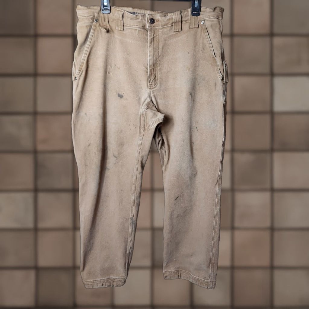 CO Duluth Duluth Trading Co Camel Burly Flex Fire Hose Carpenter Pants-Size 38x30 Camel Beige Carpenter Pants, 38x30 - Mens Size US 38 / EU 54 - 1 Thumbnail