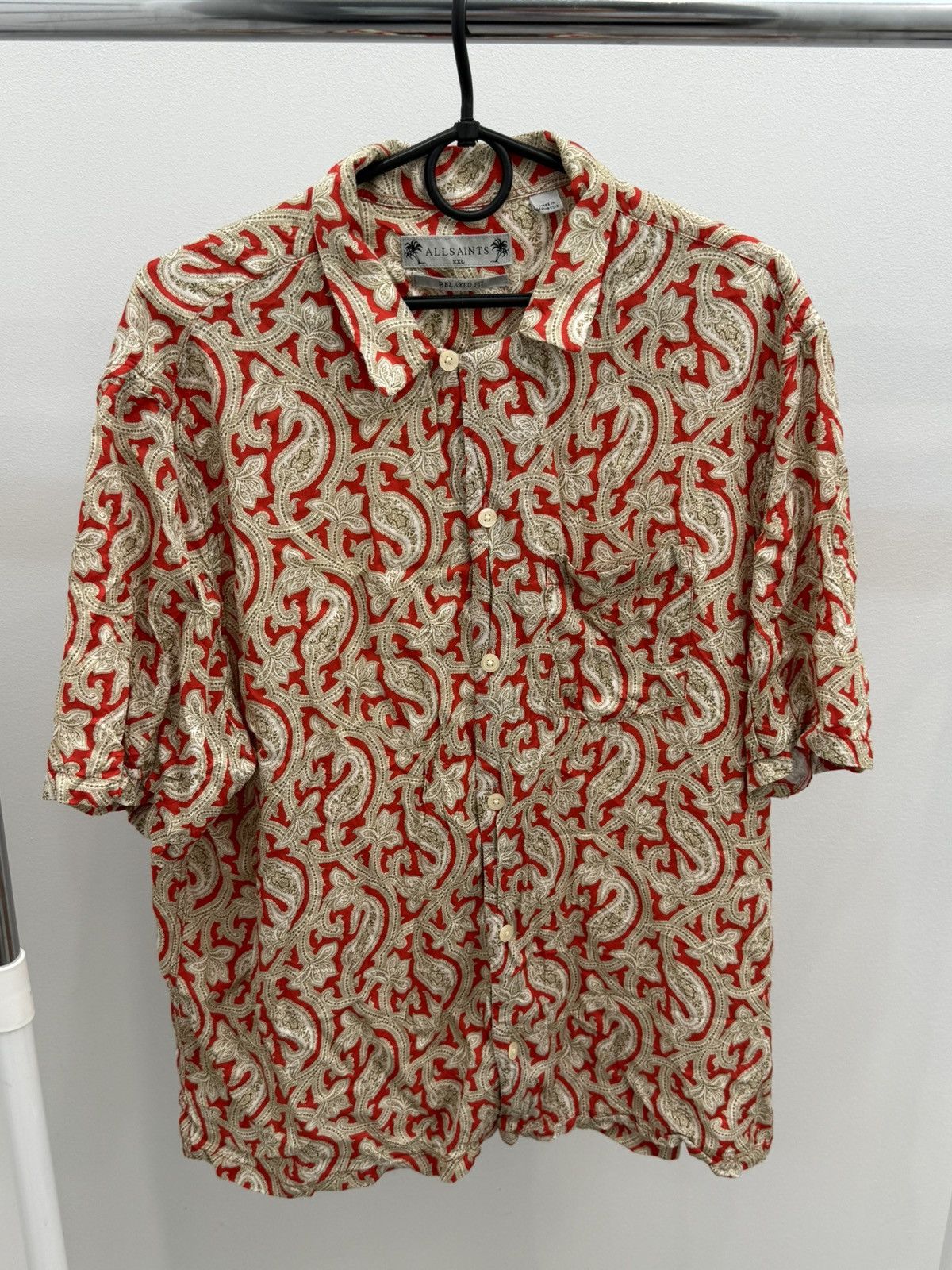 Allsaints Allsaints Japanese Viscose Hawaiian Shirt Size US XL / EU 56 / 4 - 1 Thumbnail