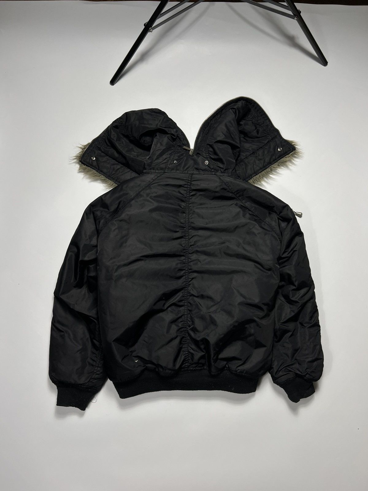Schott Fur Hood Attached Scott N-2B Cropped Fligh Bomber Jacket Size US S / EU 44-46 / 1 - 16 Thumbnail