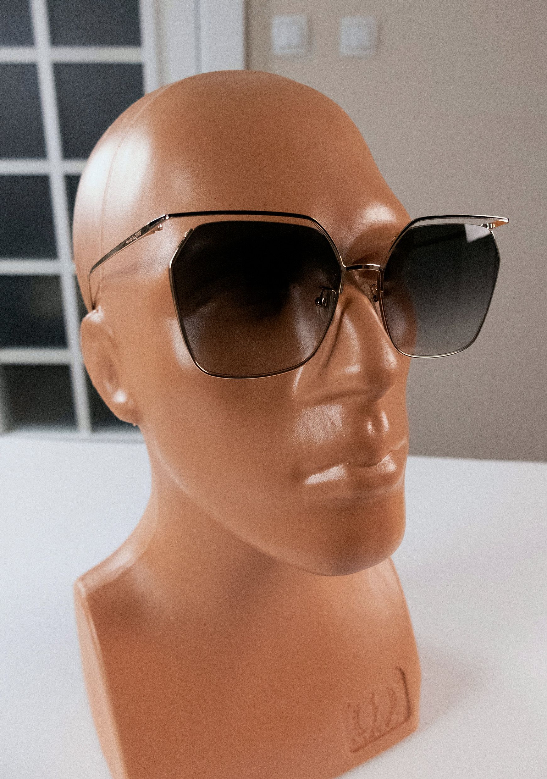 Alexander McQueen ALEXANDER MCQUEEN open frame oversize metal sunglasses Size ONE SIZE - 10 Thumbnail