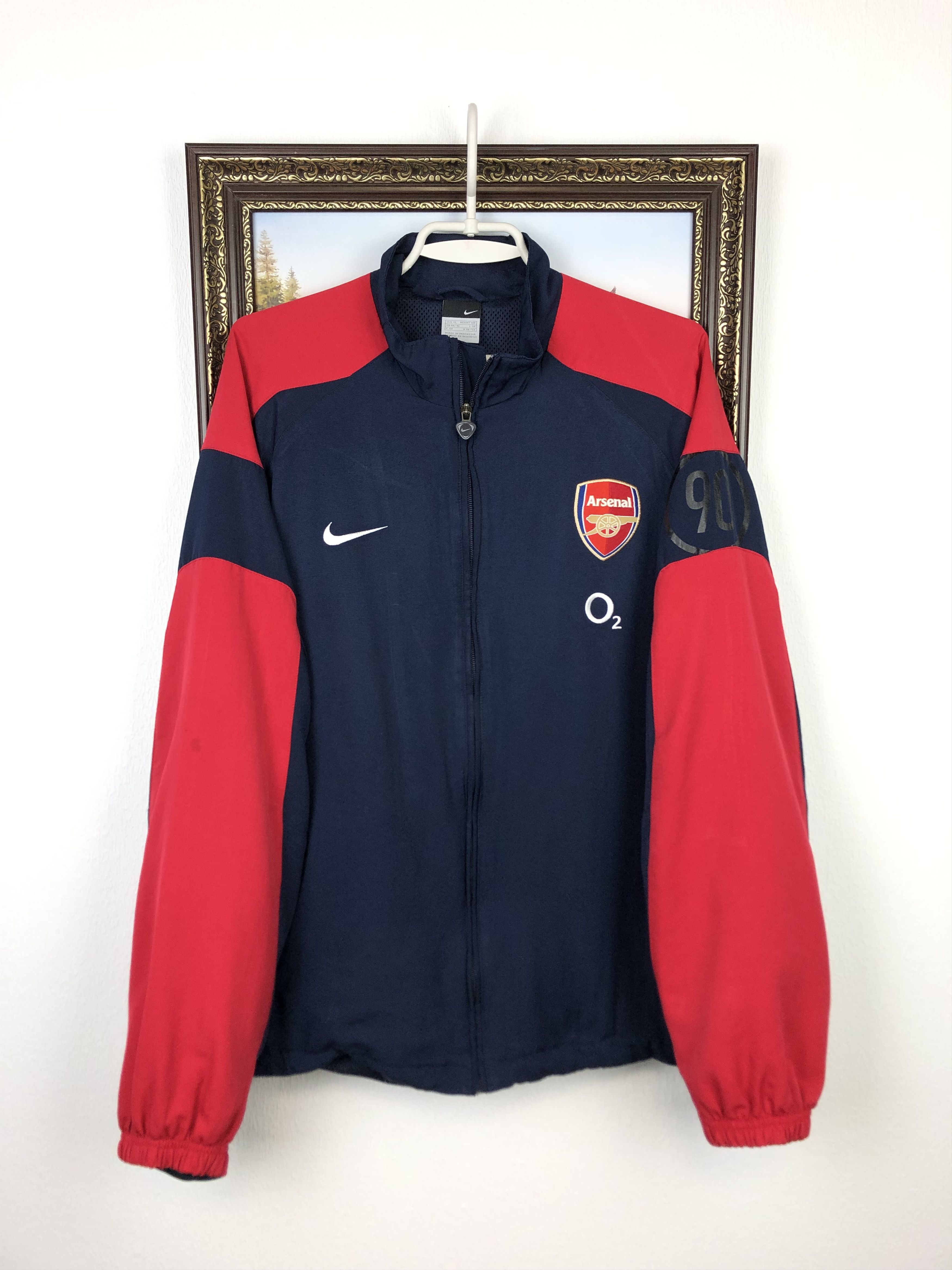 Nike Vintage Nike Arsenal Football Jacket Soccer o2 Track Top Size US XL / EU 56 / 4 - 1 Thumbnail