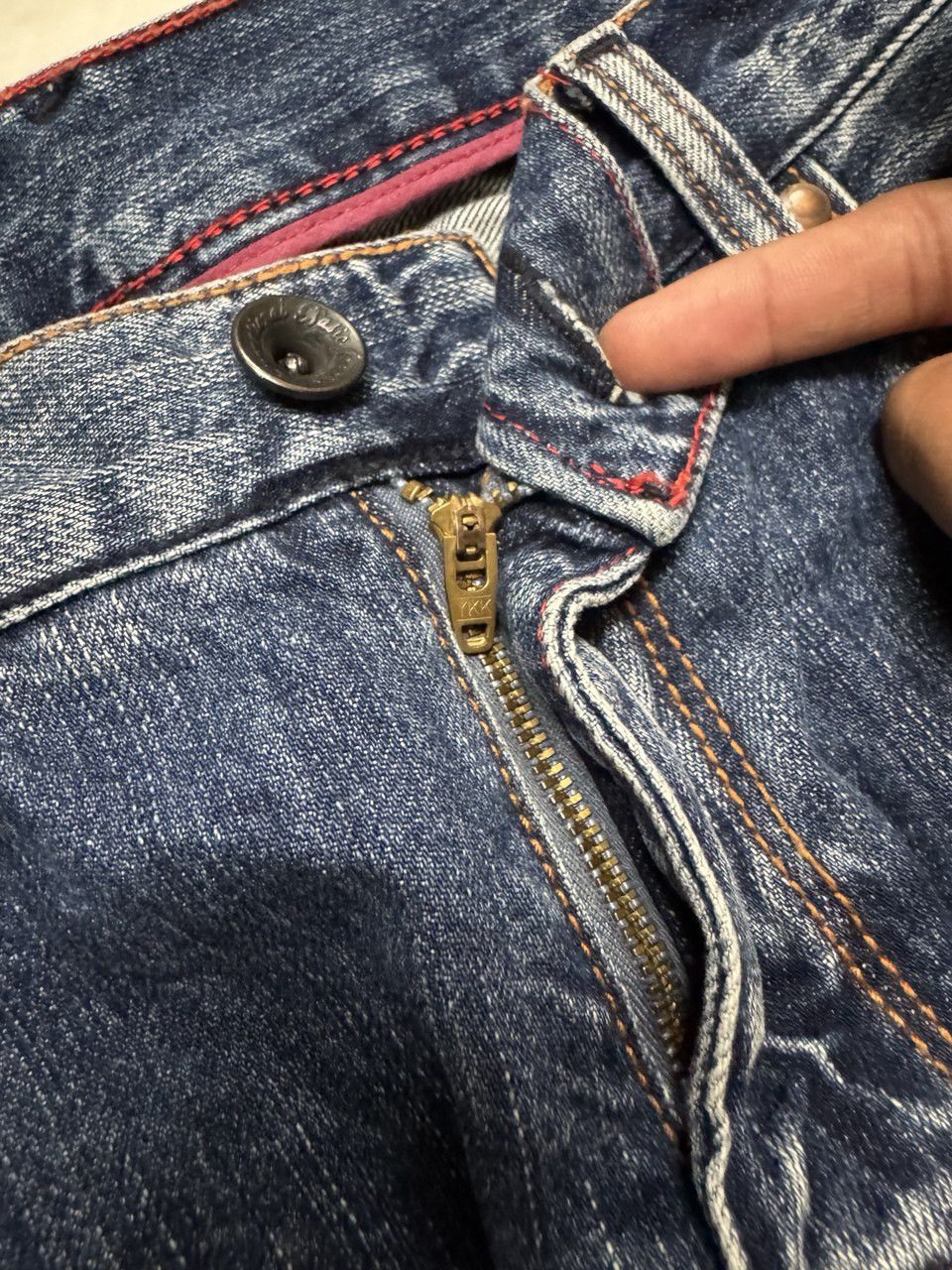 Japanese Brand TWIST LEG Vintage Uj Jean Sick Distressed Ripped Mudwash Size US 32 / EU 48 - 12 Thumbnail