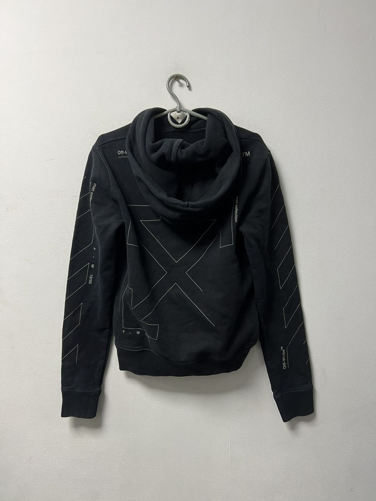 トップス TNT Fragment Design Hoodie Off Black Fragment Design × Off-White Off white x fragment hoodie super rare