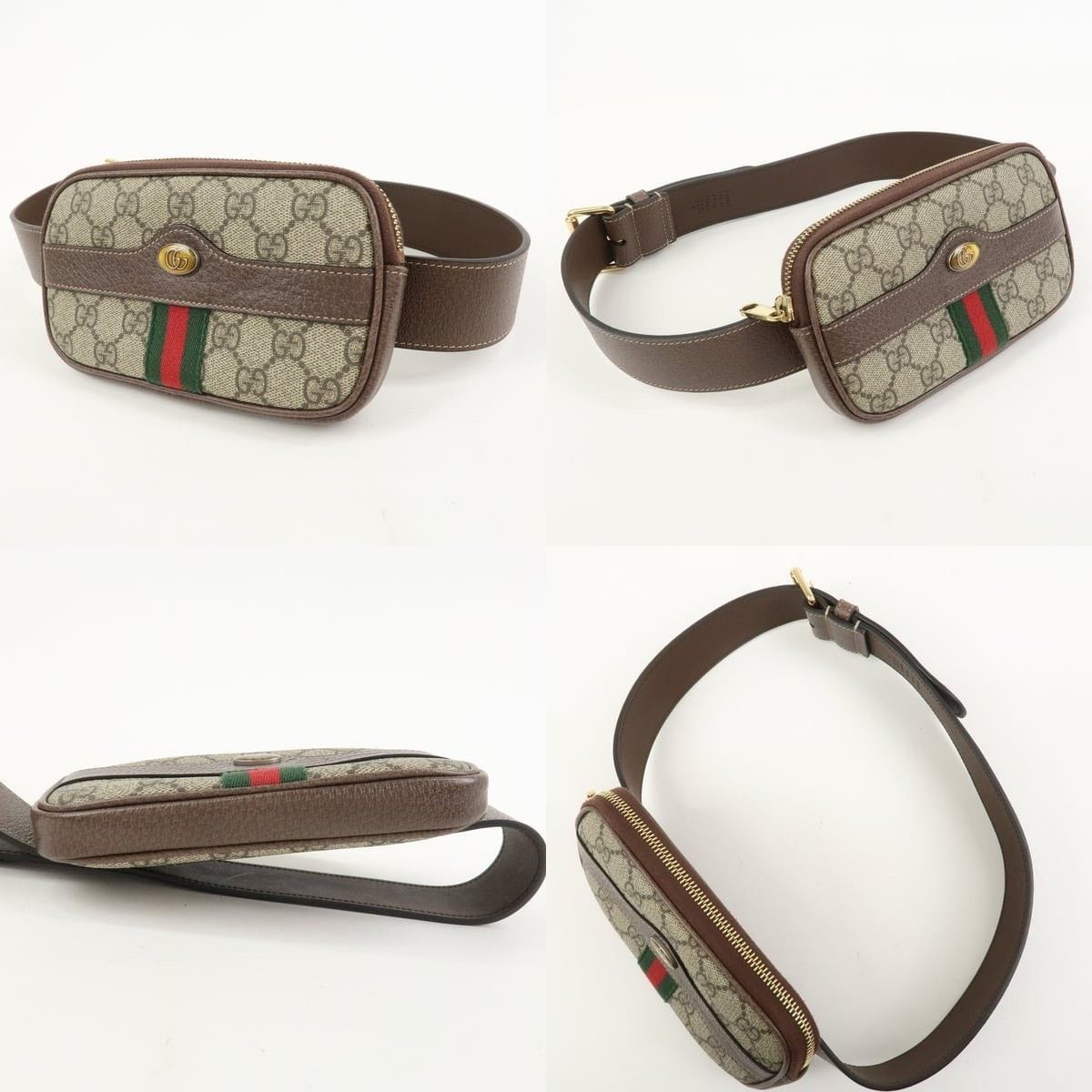 Gucci Gucci Ophidia GG Supreme Belt Bag Brown Size ONE SIZE - 3 Thumbnail