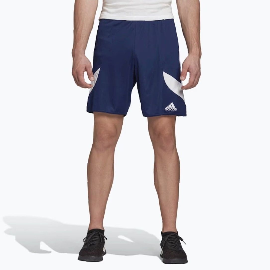 Adidas ADIDAS Nova PERFORMANCE CLIMALITE 2018 ORIGINAL MEN FOOTBALL SHORTS S Navy Blue and White Football Men S Size US 29 - 7 Thumbnail