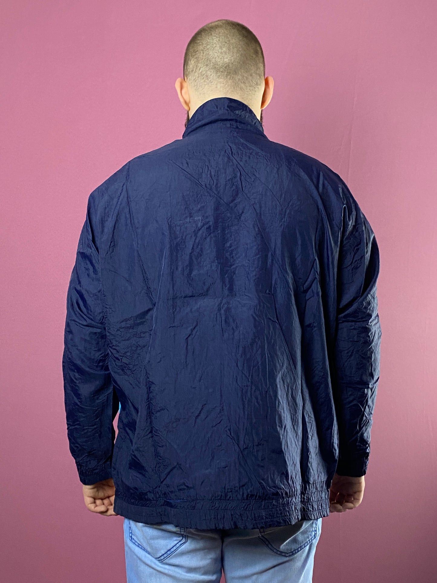 Vintage 90s Vintage Men's Windbreaker Jacket - L Size US L / EU 52-54 / 3 - 3 Thumbnail